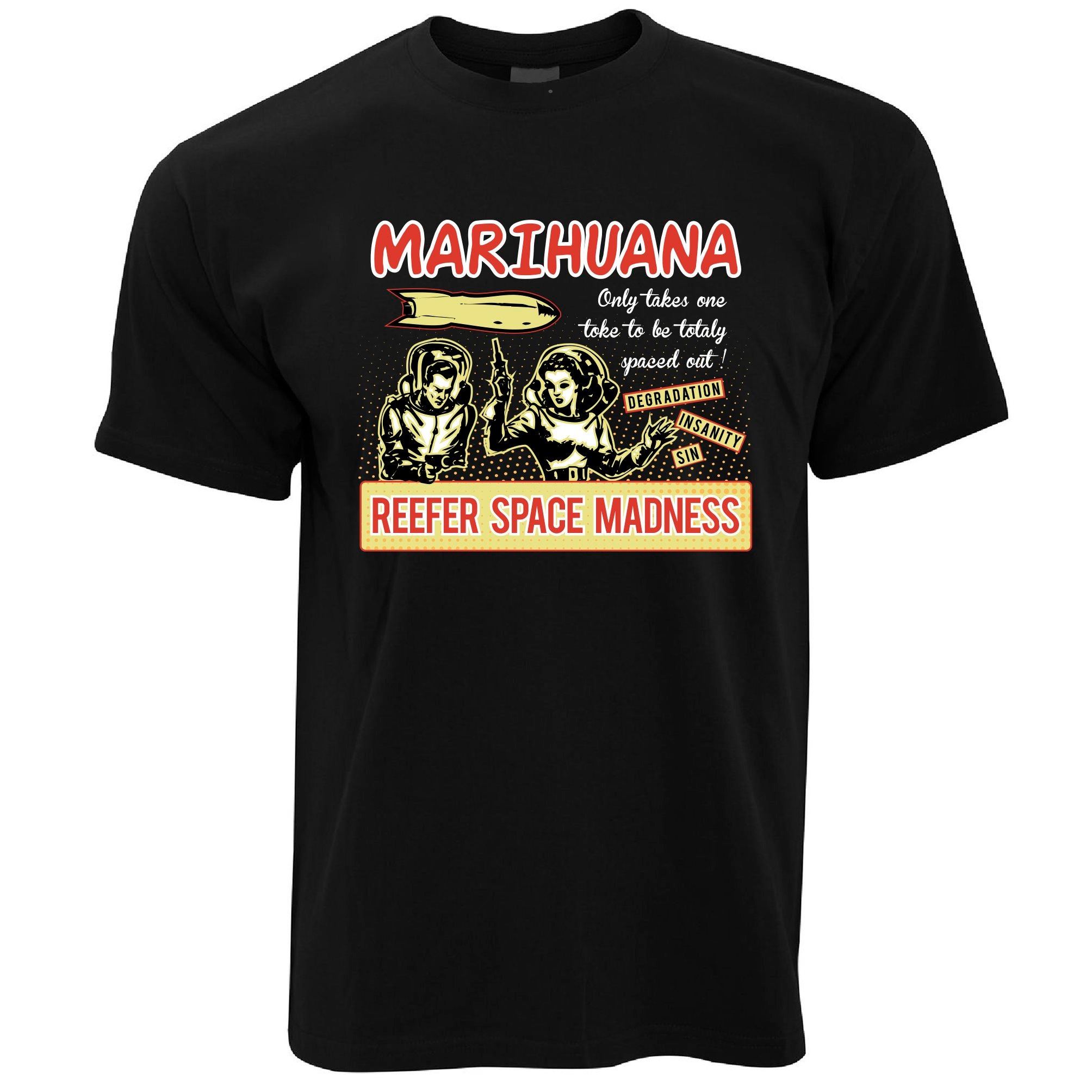 Marijuana T Shirt Reefer Space Madness