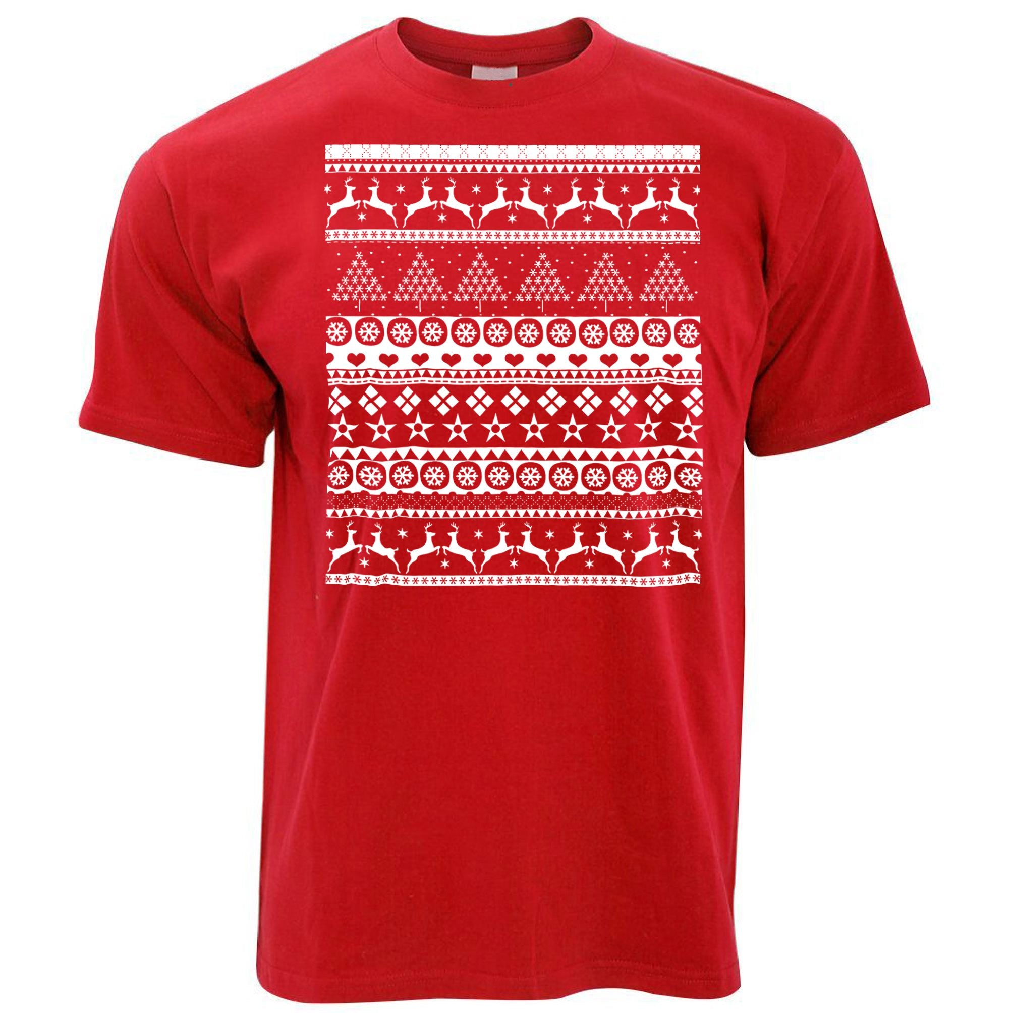 Christmas T Shirt Xmas Ugly Sweater Pattern