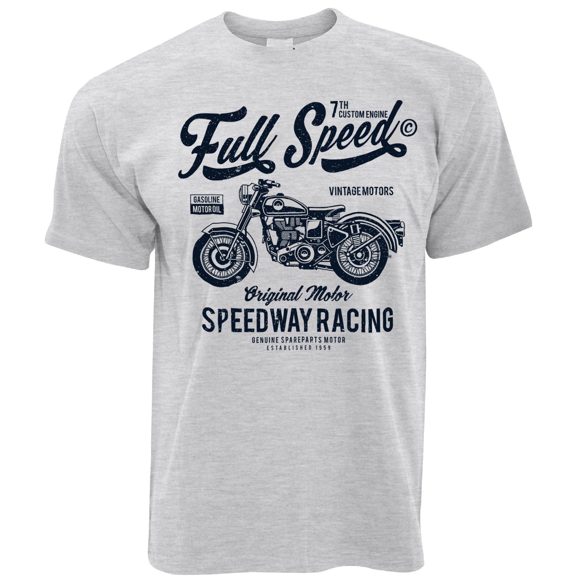 Full Speed Retro Biker T Shirt