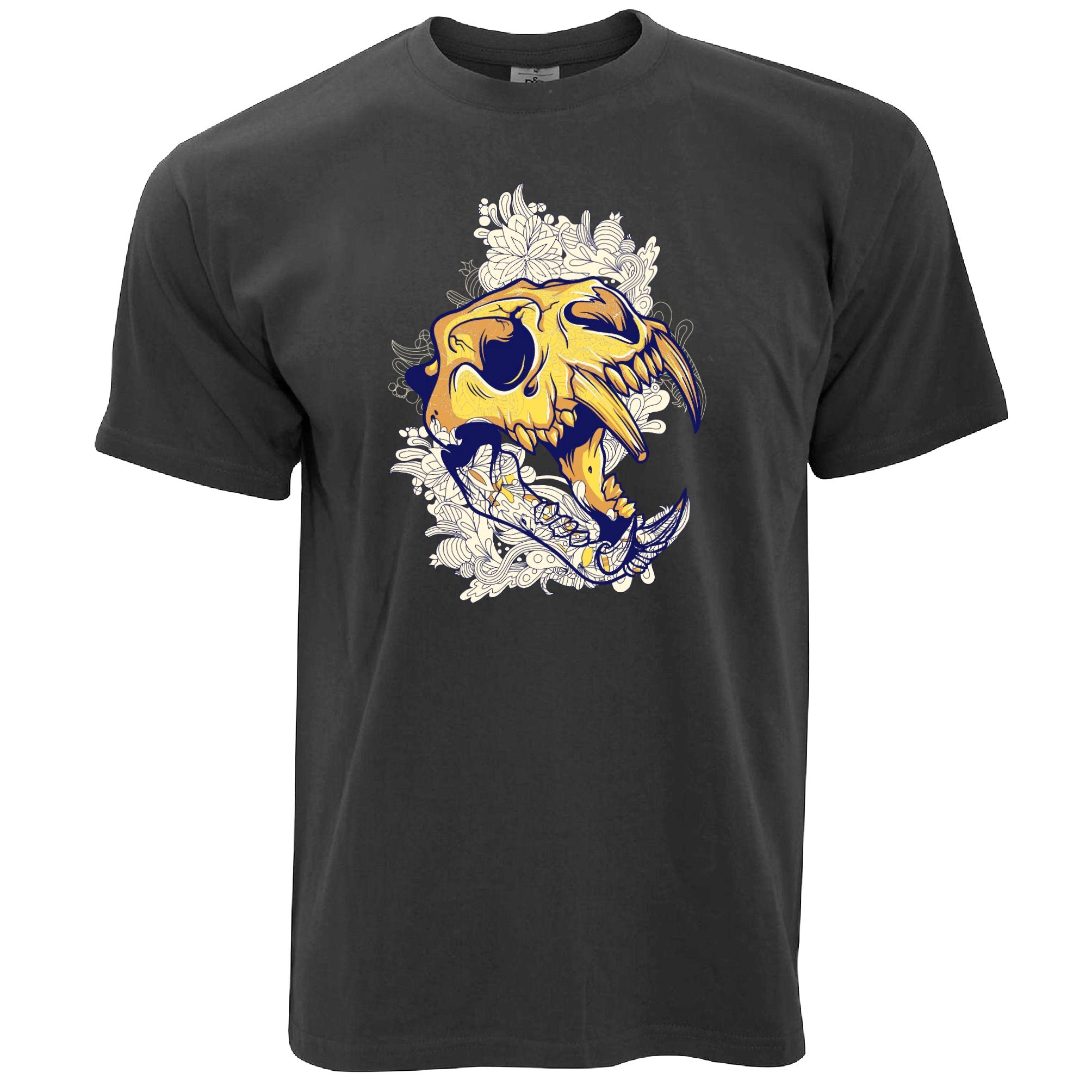 Ice Age Art T Shirt Sabertooth Tiger Skull Graphic