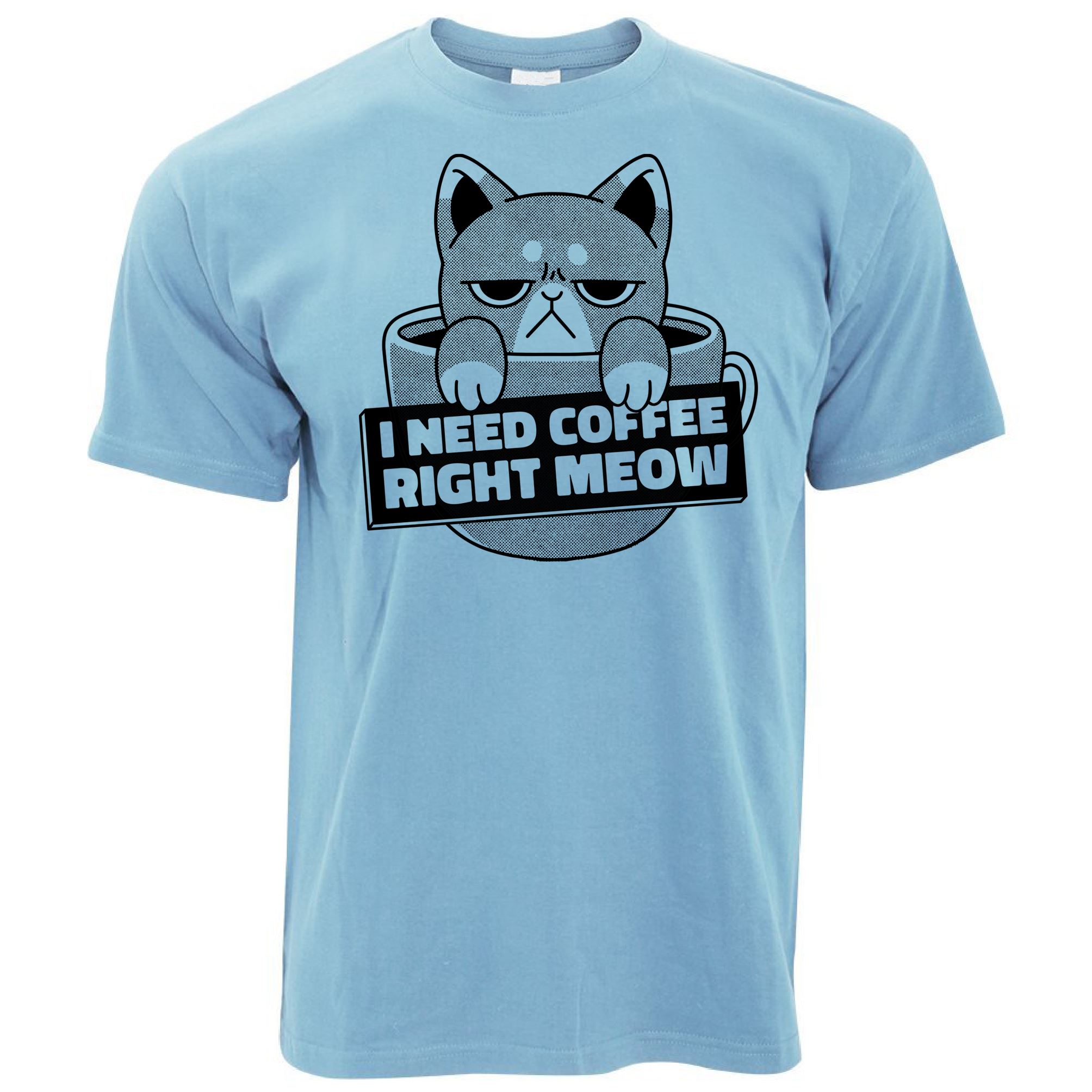 I Need Coffee Right Meow T Shirt