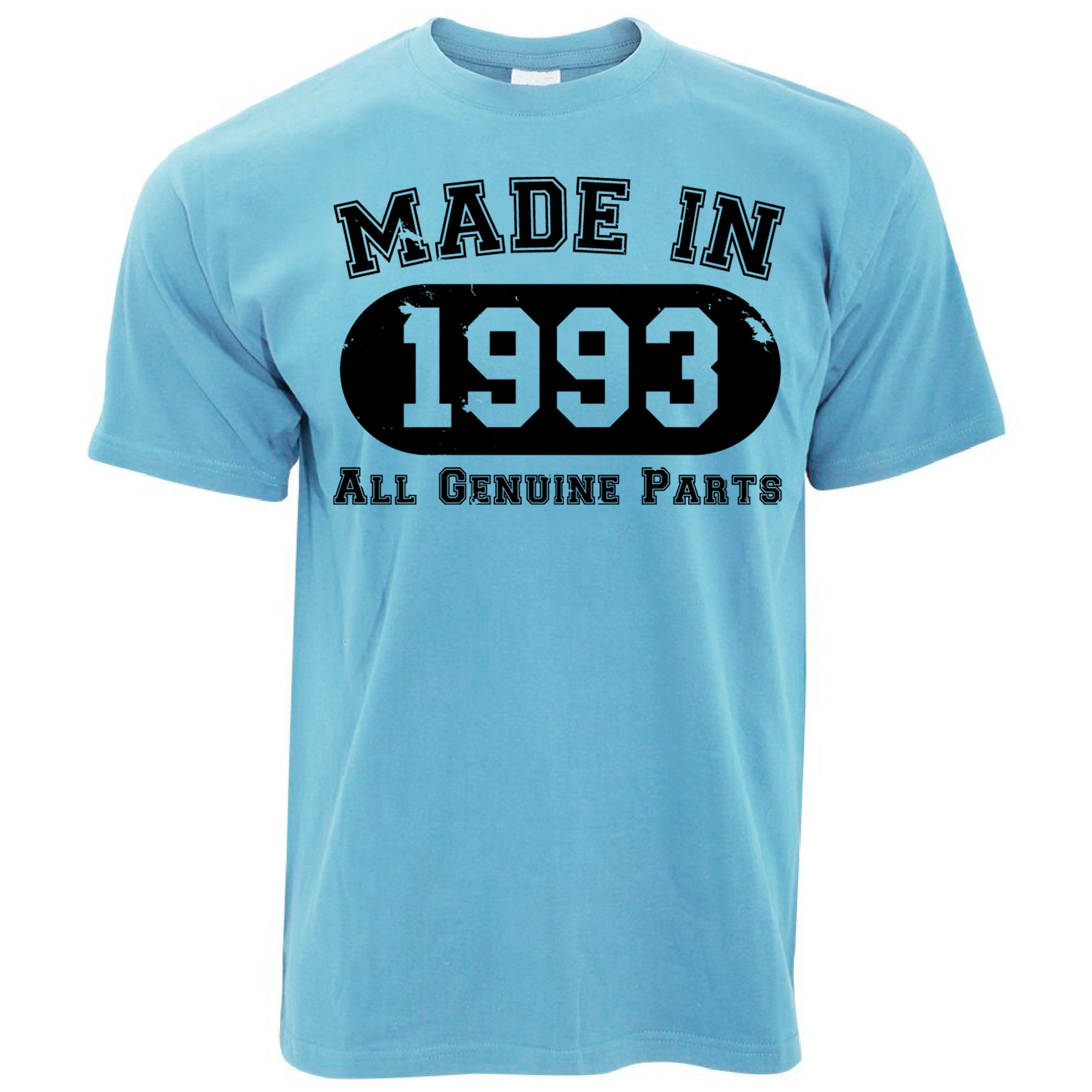 30th Birthday T Shirt Made in 1993 - All Genuine Parts