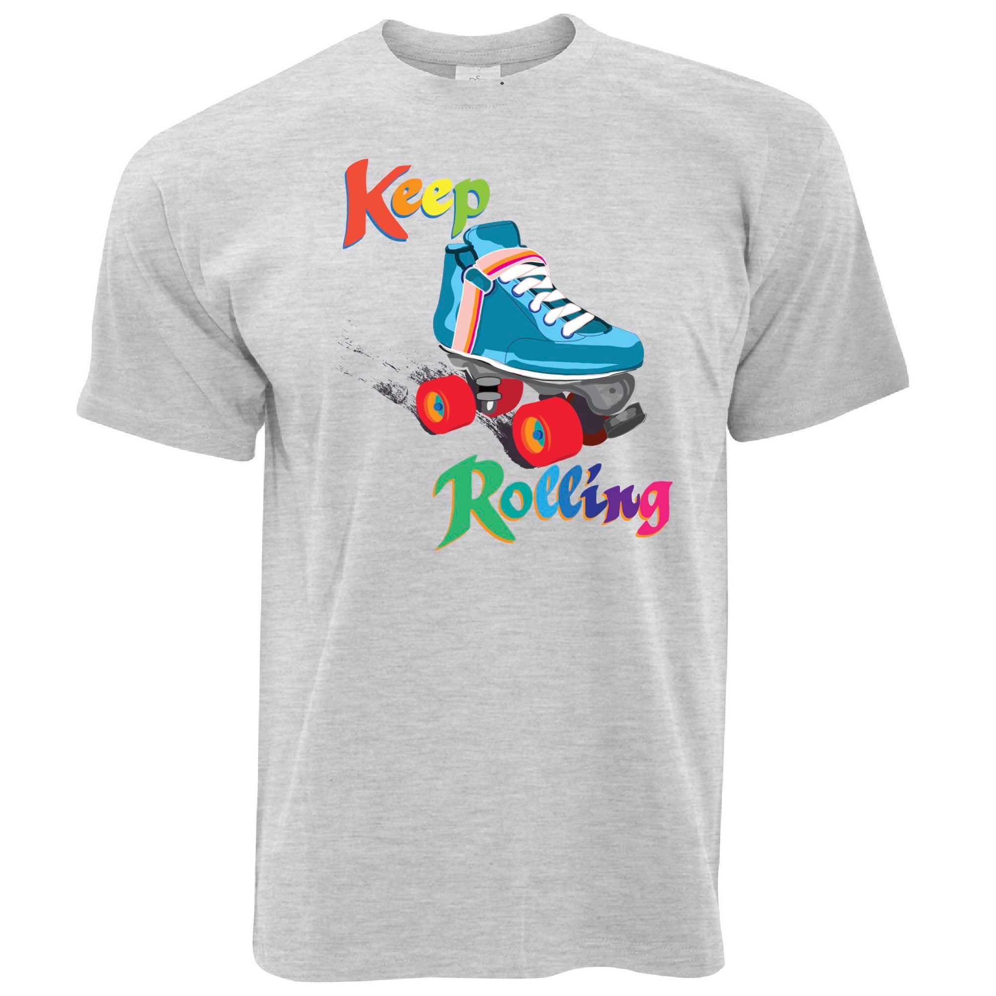 Vintage Skating T Shirt Keep On Rolling