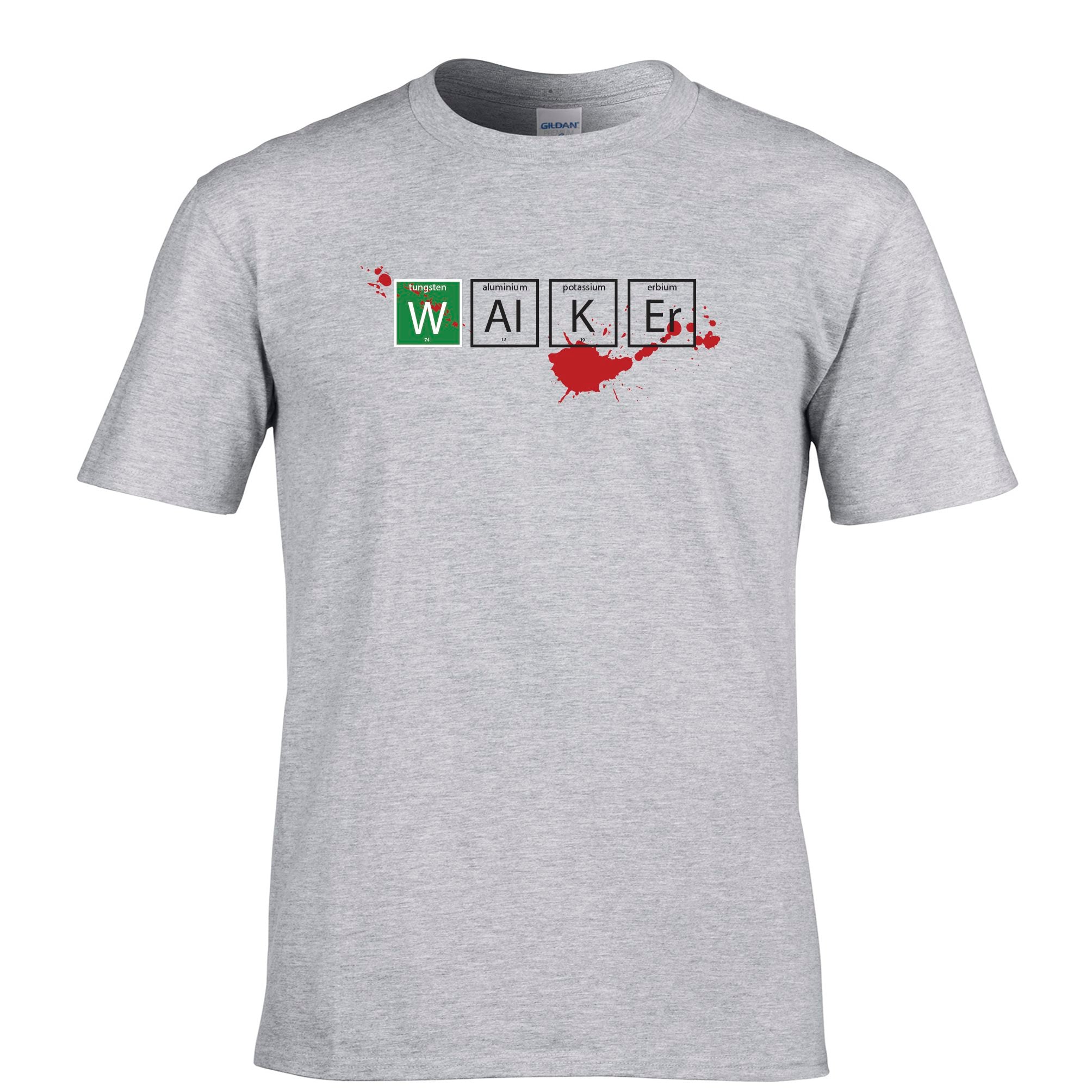 Geeky TV Parody T Shirt Walker Periodic Table