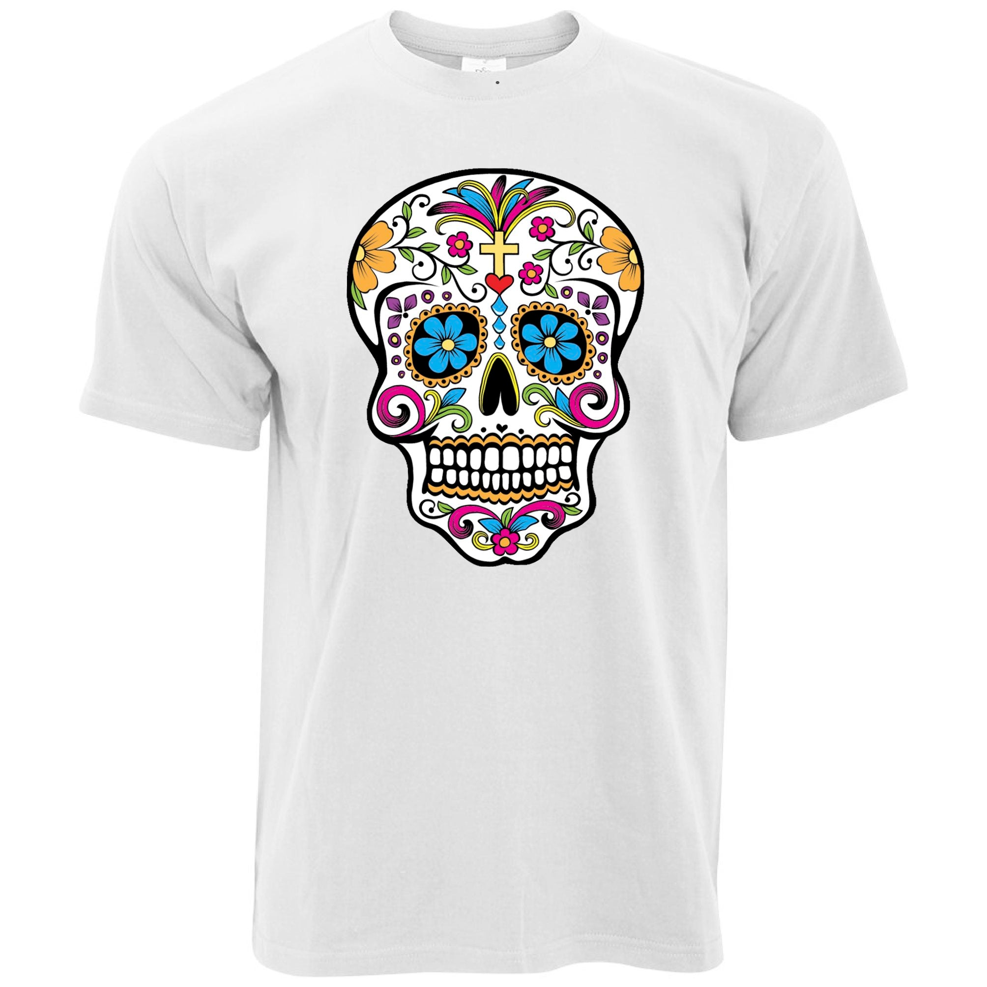 Day Of The Dead T Shirt Mexican Sugar Skull