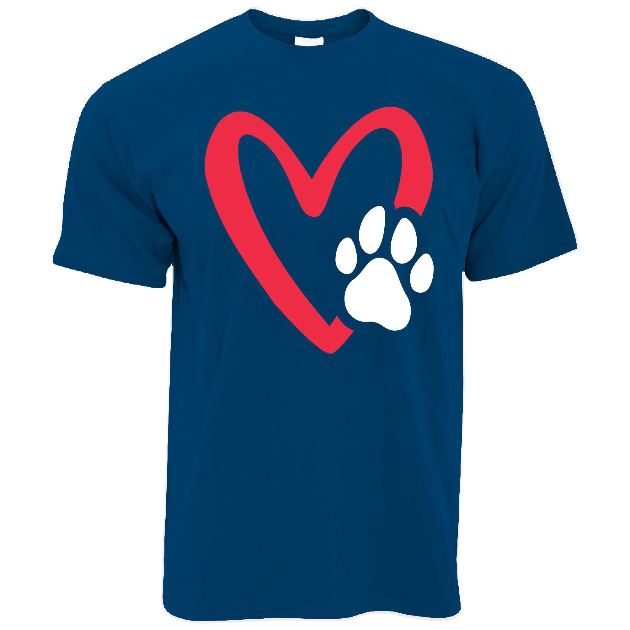 Dog Pawprint Love T Shirt