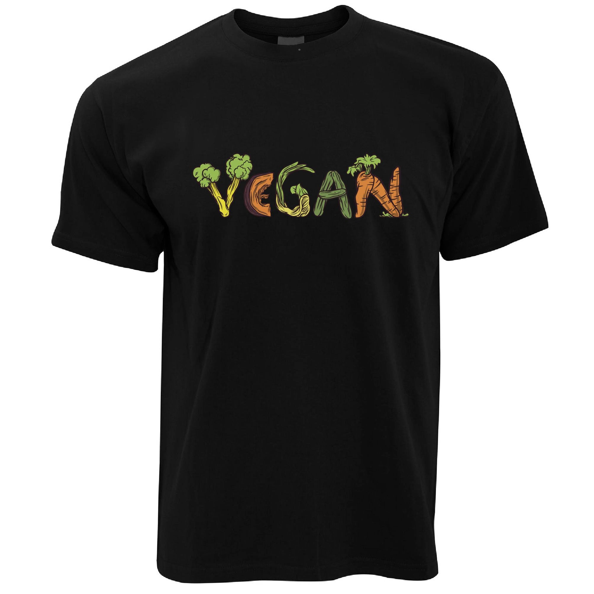 Vegan T Shirt Vegetable Lifestyle Illustration