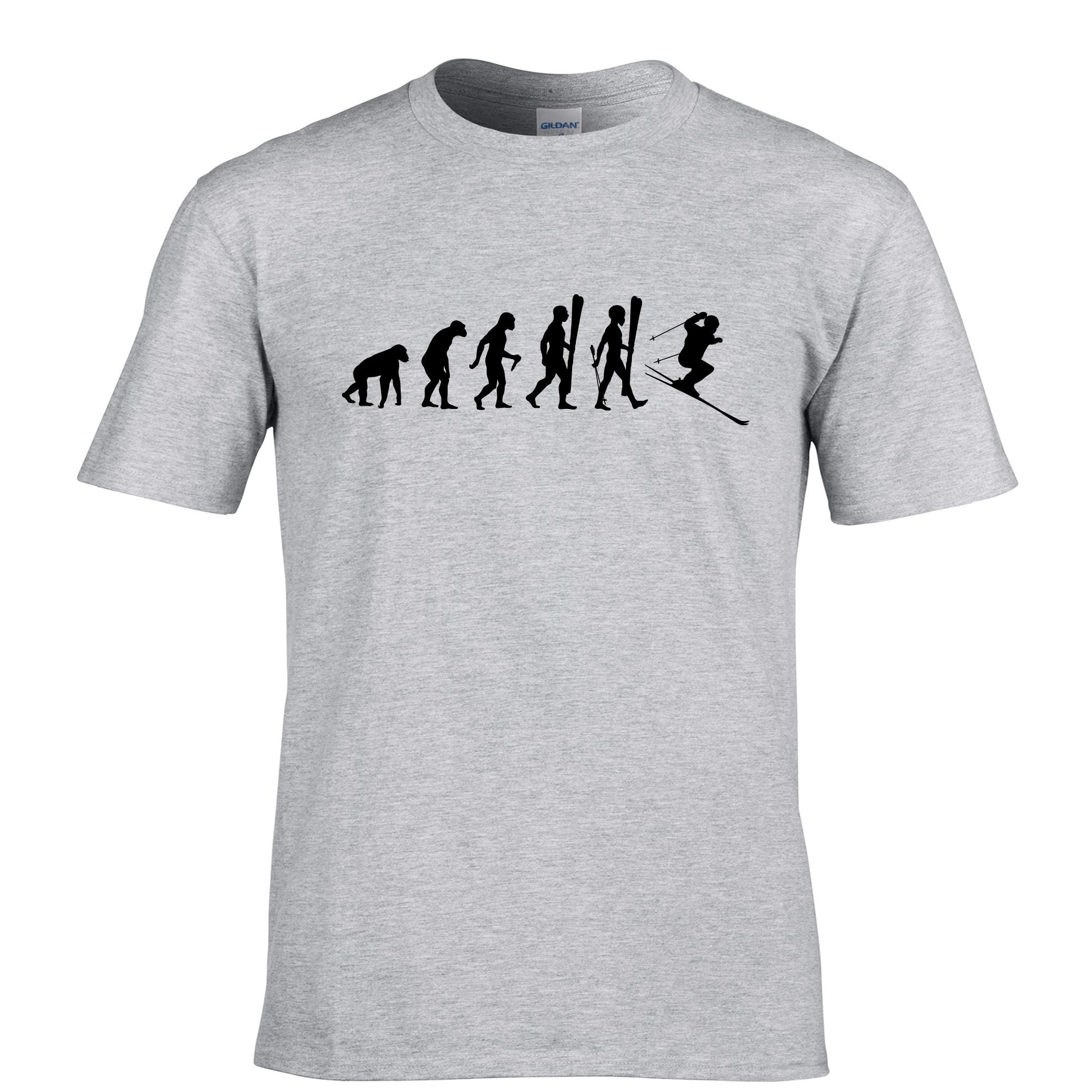 Evolution Of A Ski Jumper T Shirt