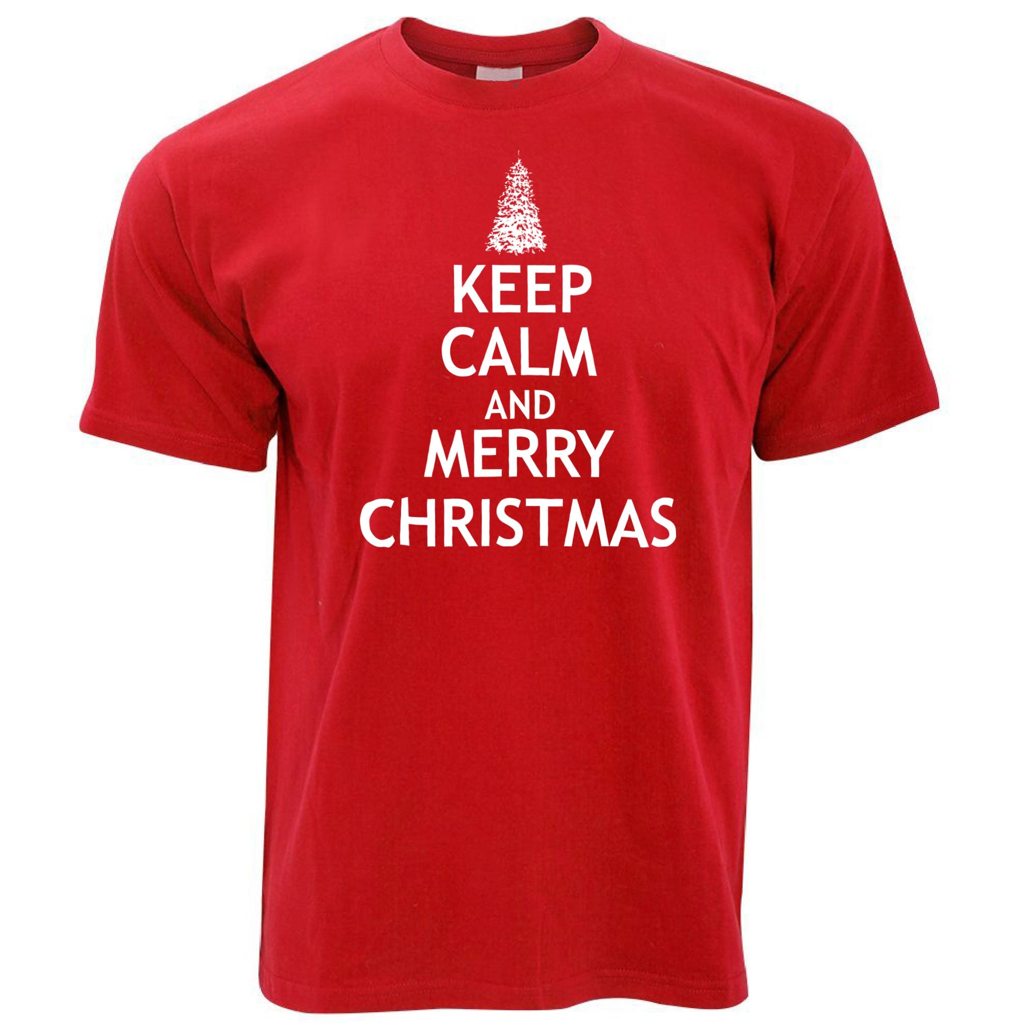 Christmas T Shirt Keep Calm And Merry Xmas