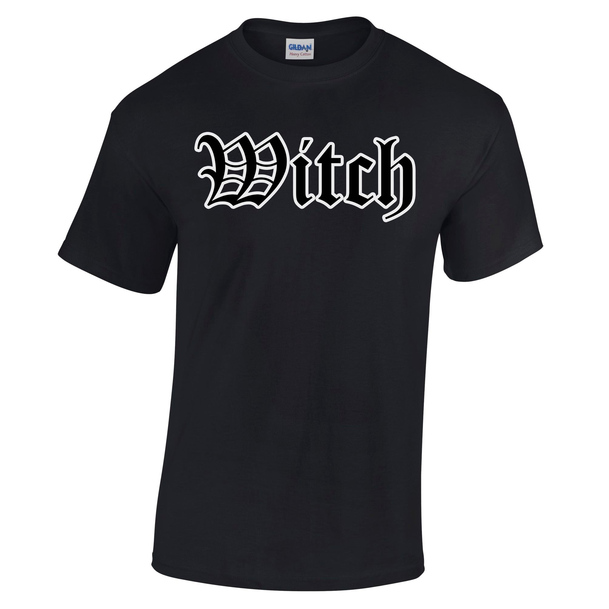 Halloween T Shirt Stylised Witch Text