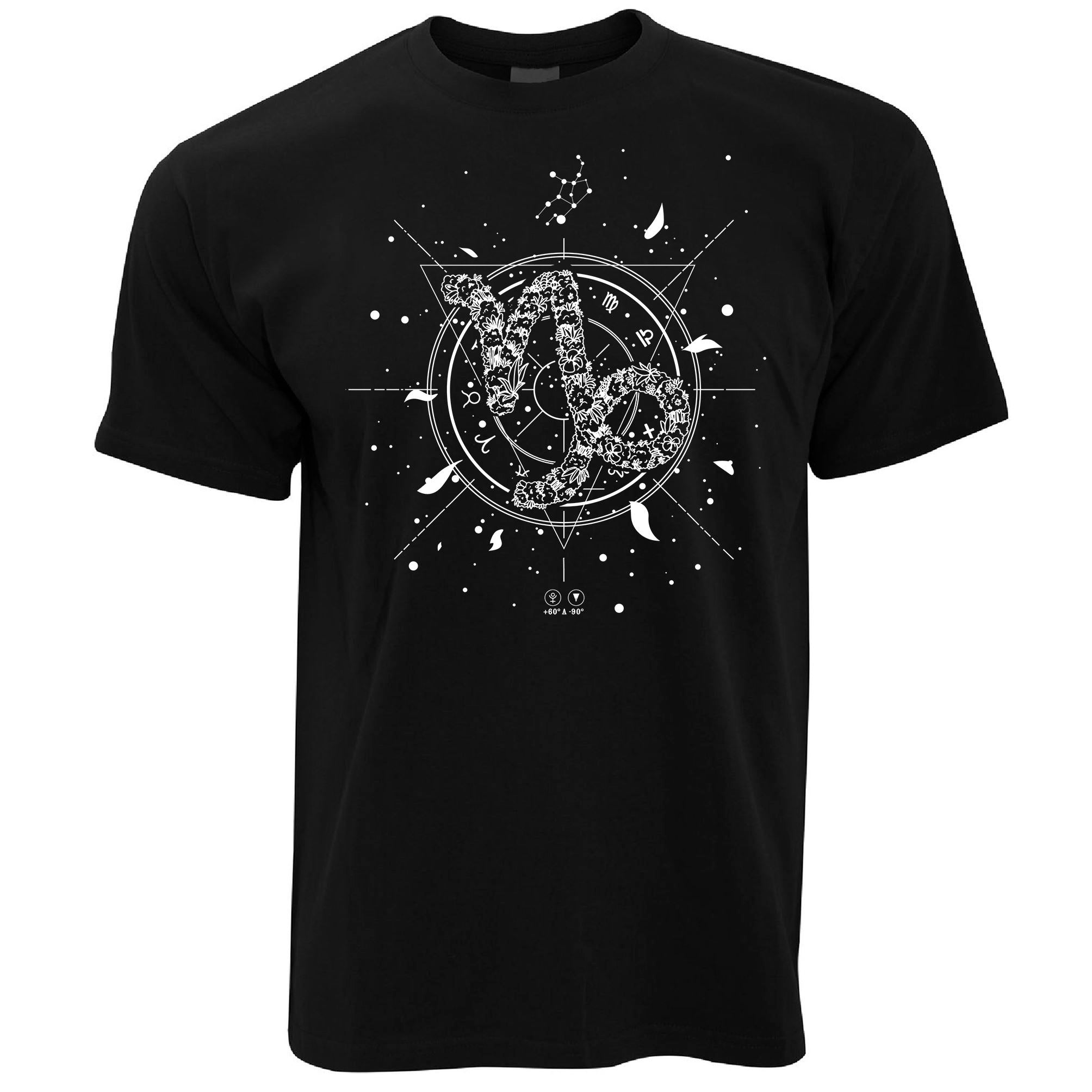 Floral Capricorn Horoscope T Shirt