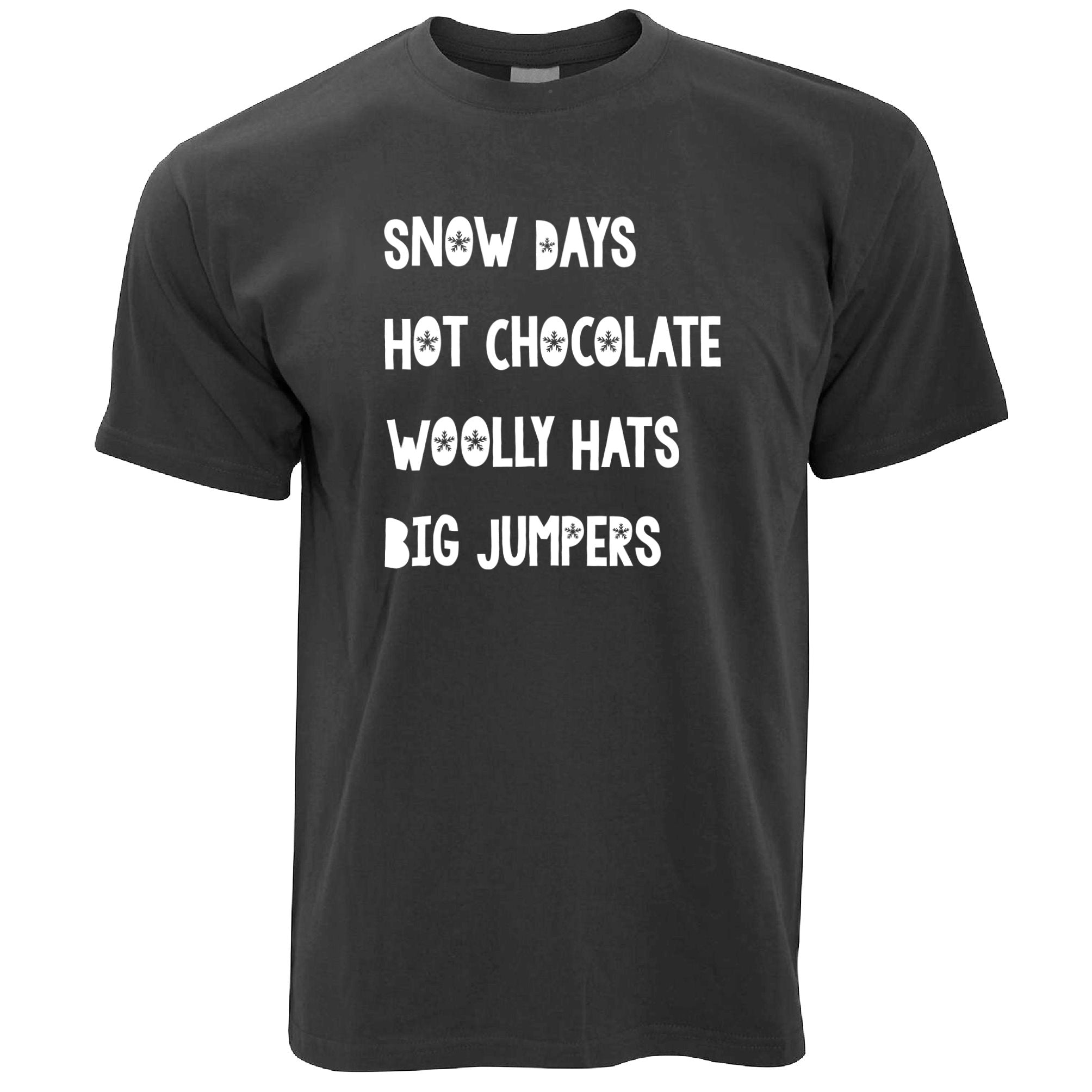 Christmas T Shirt Snow Days & Hot Chocolate Xmas Perks