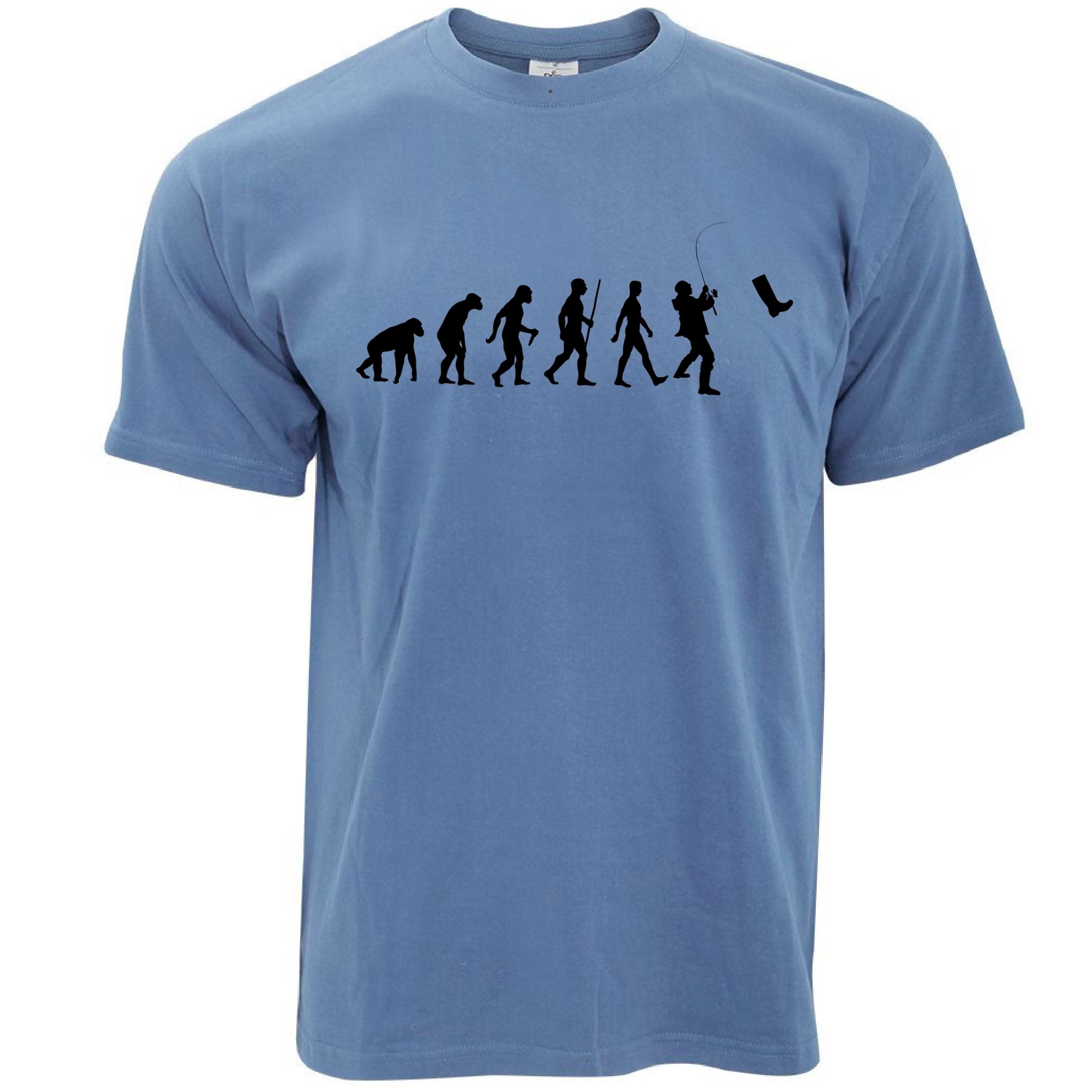 Fisherman T Shirt The Evolution Of Fishing Boot