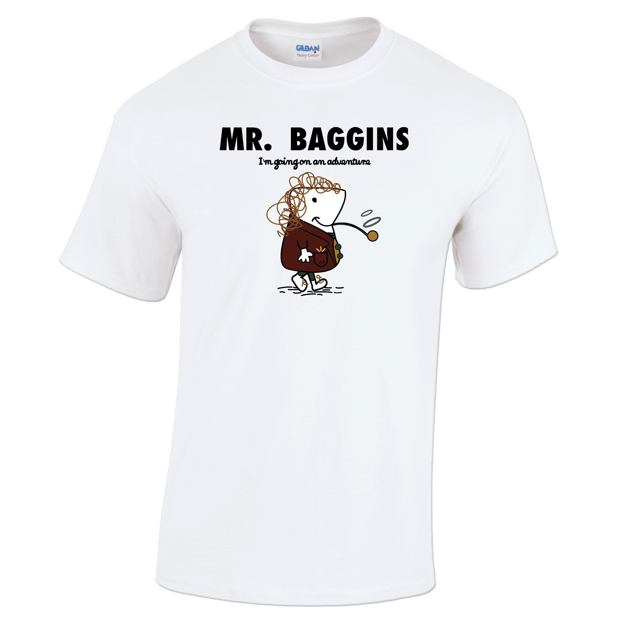 Mens Baggins Parody T Shirt Movie Spoof Art Tee