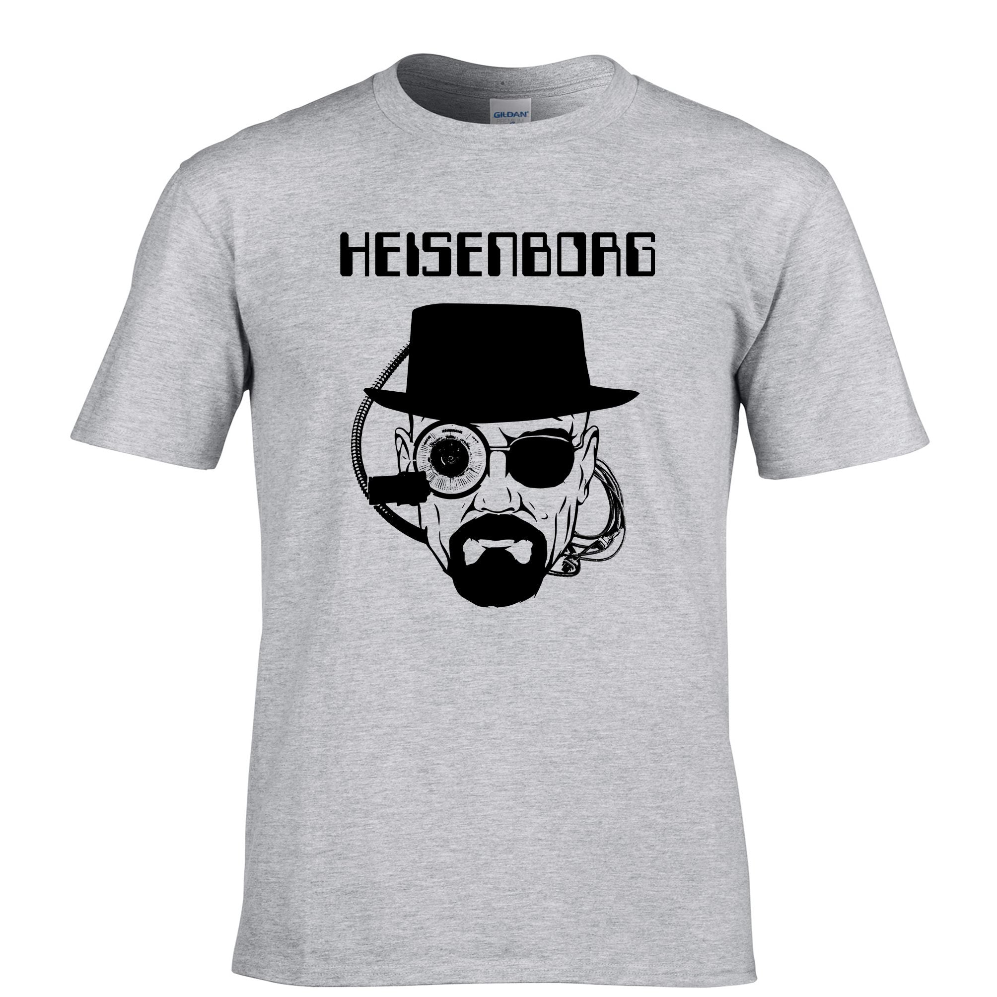 Mens Heisenborg Heisenberg Borg Sci-Fi T Shirt Tee