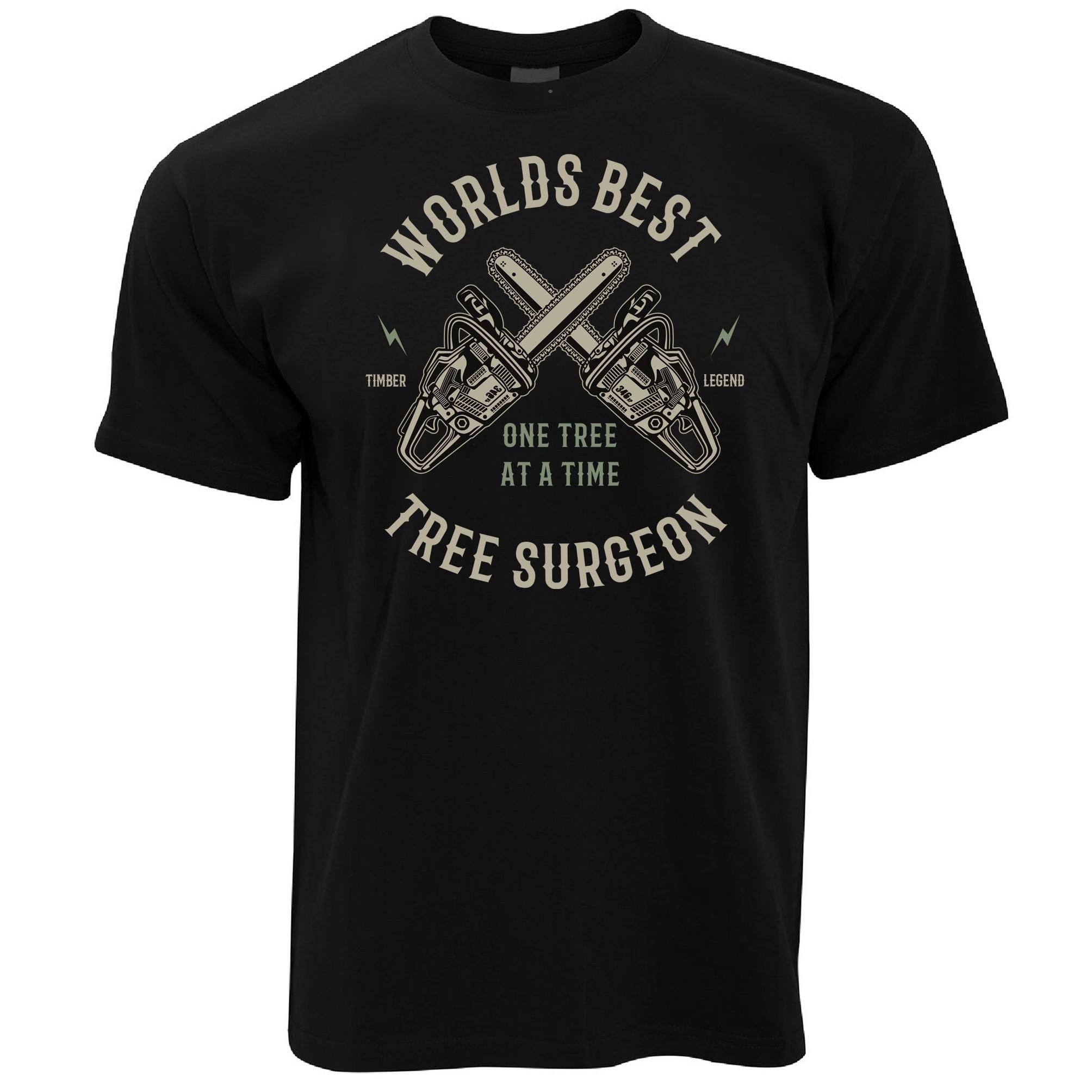 Mens World's Best Tree Surgeon T Shirt Tee