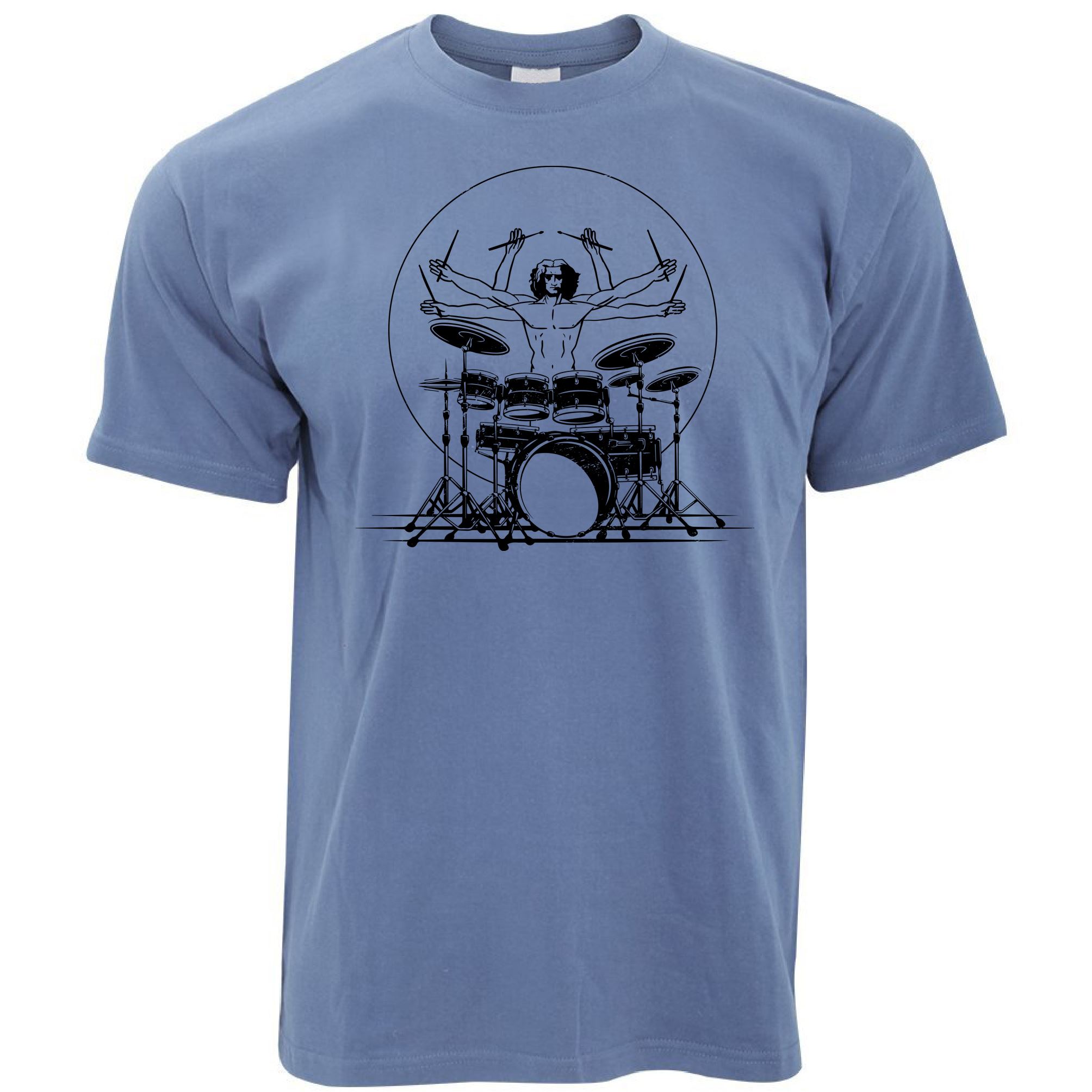 Vitruvian Drummer T Shirt