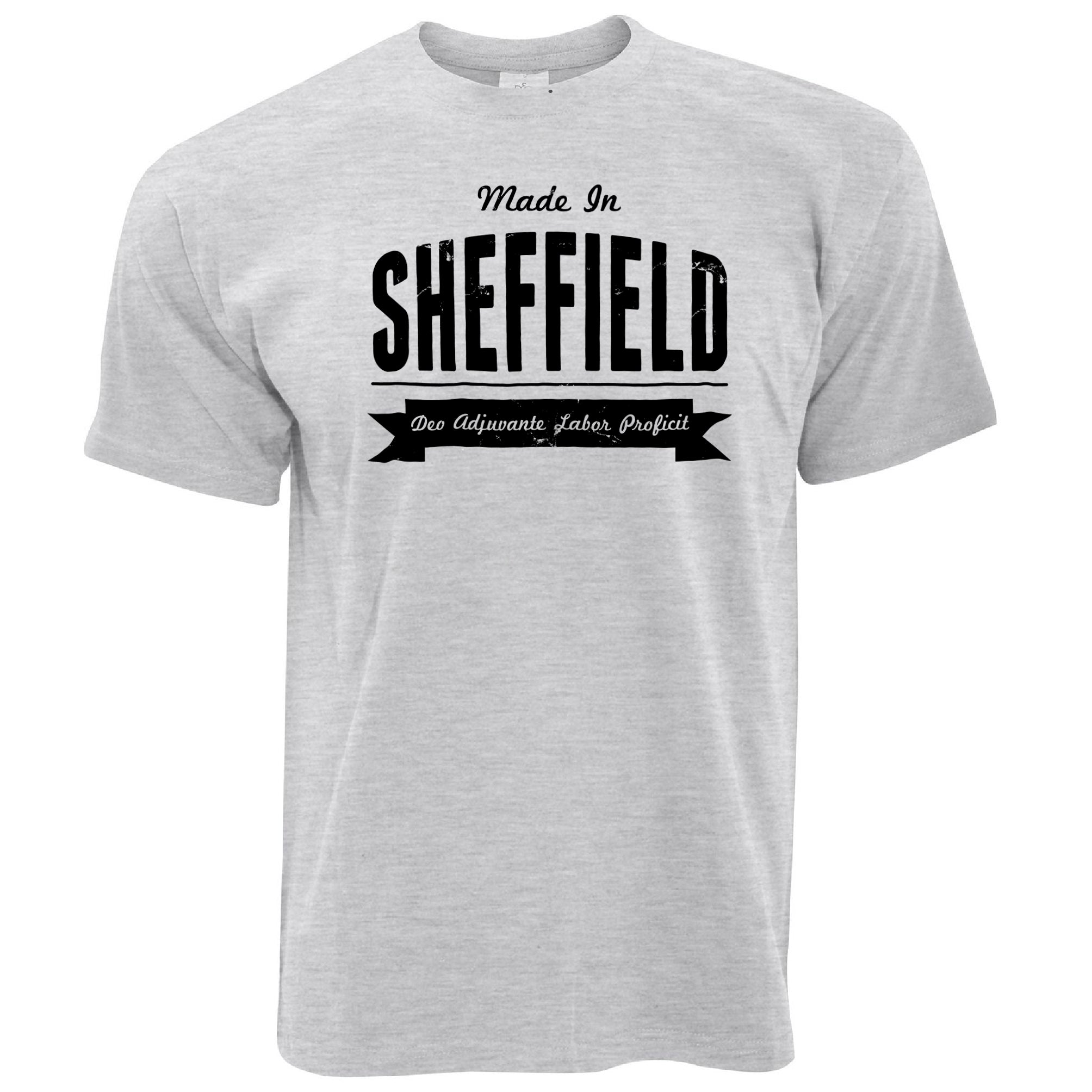 Hometown Pride T Shirt Made in Sheffield Banner