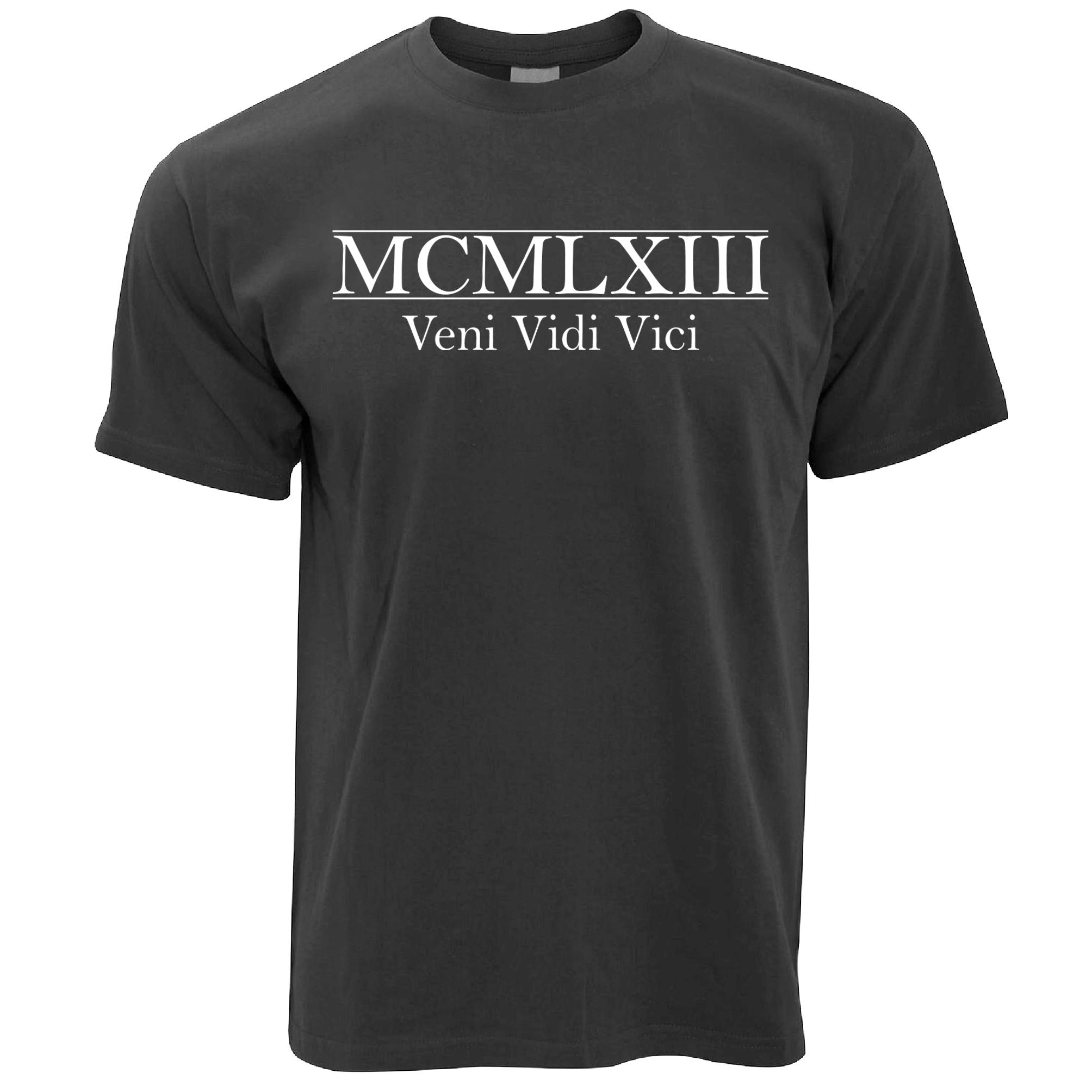 60th Birthday T Shirt MCMLXIII Veni Vidi Vici (1963)