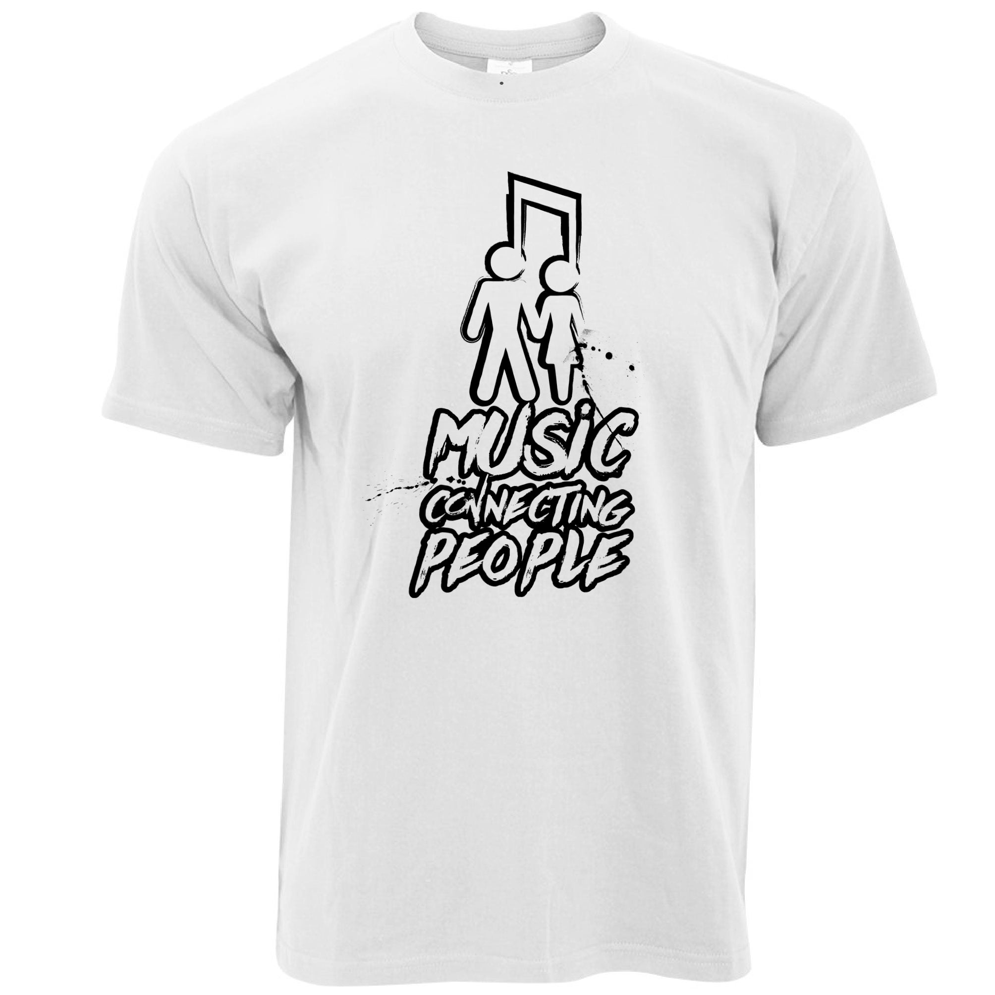 Cute Couples T Shirt Music Connecting People Slogan