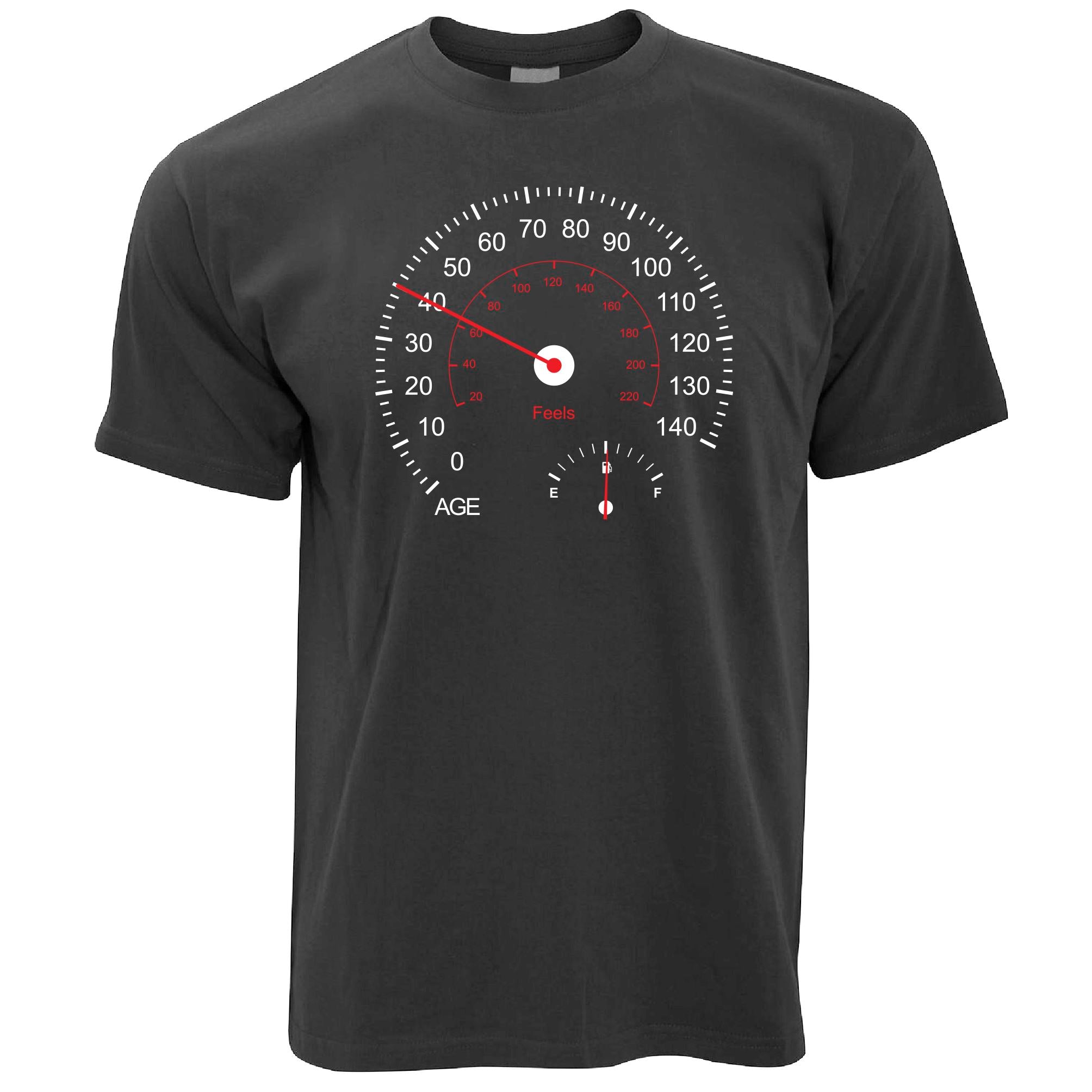 40th Birthday T Shirt Car Speedometer (1983)