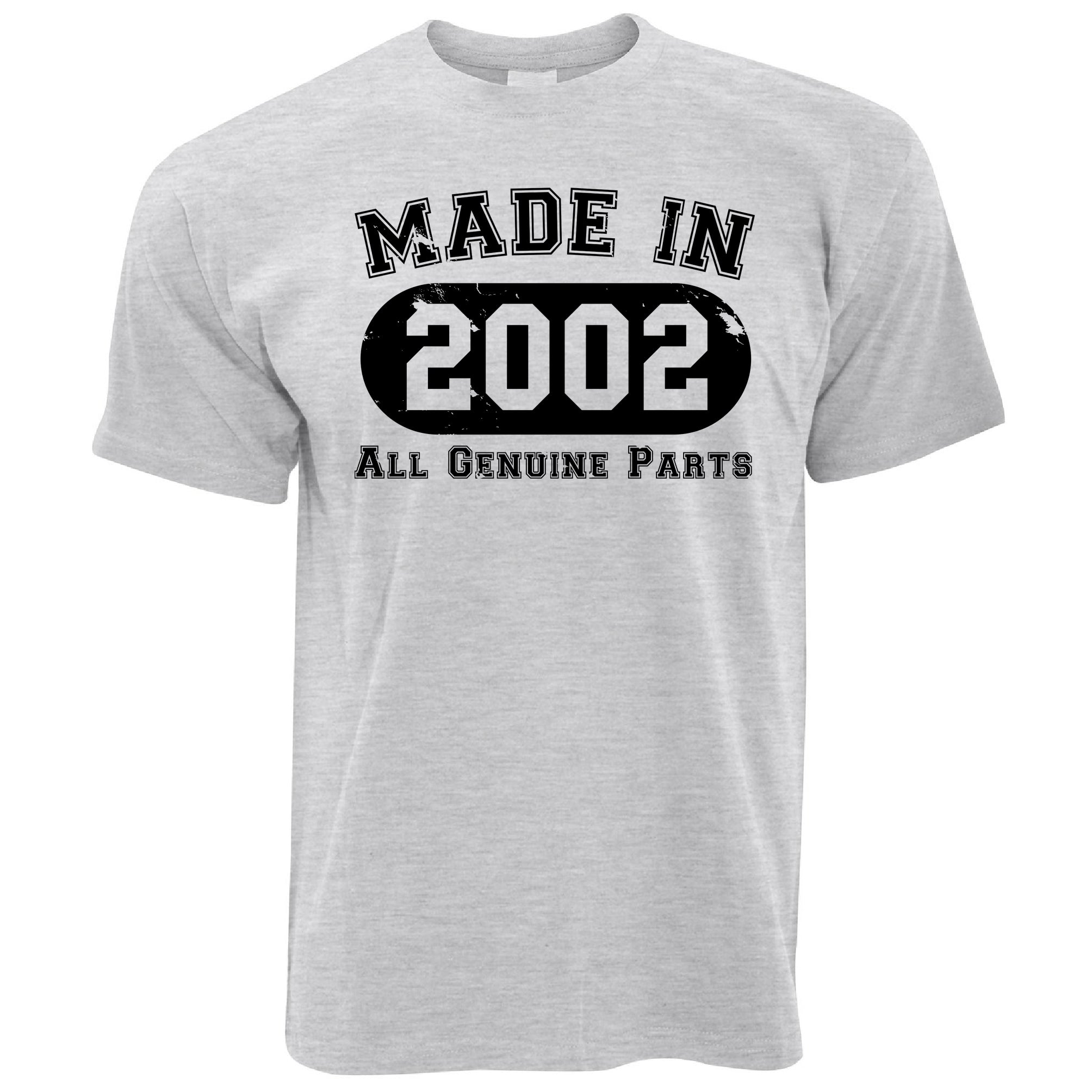 21st Birthday T Shirt Made in 2002 - All Genuine Parts