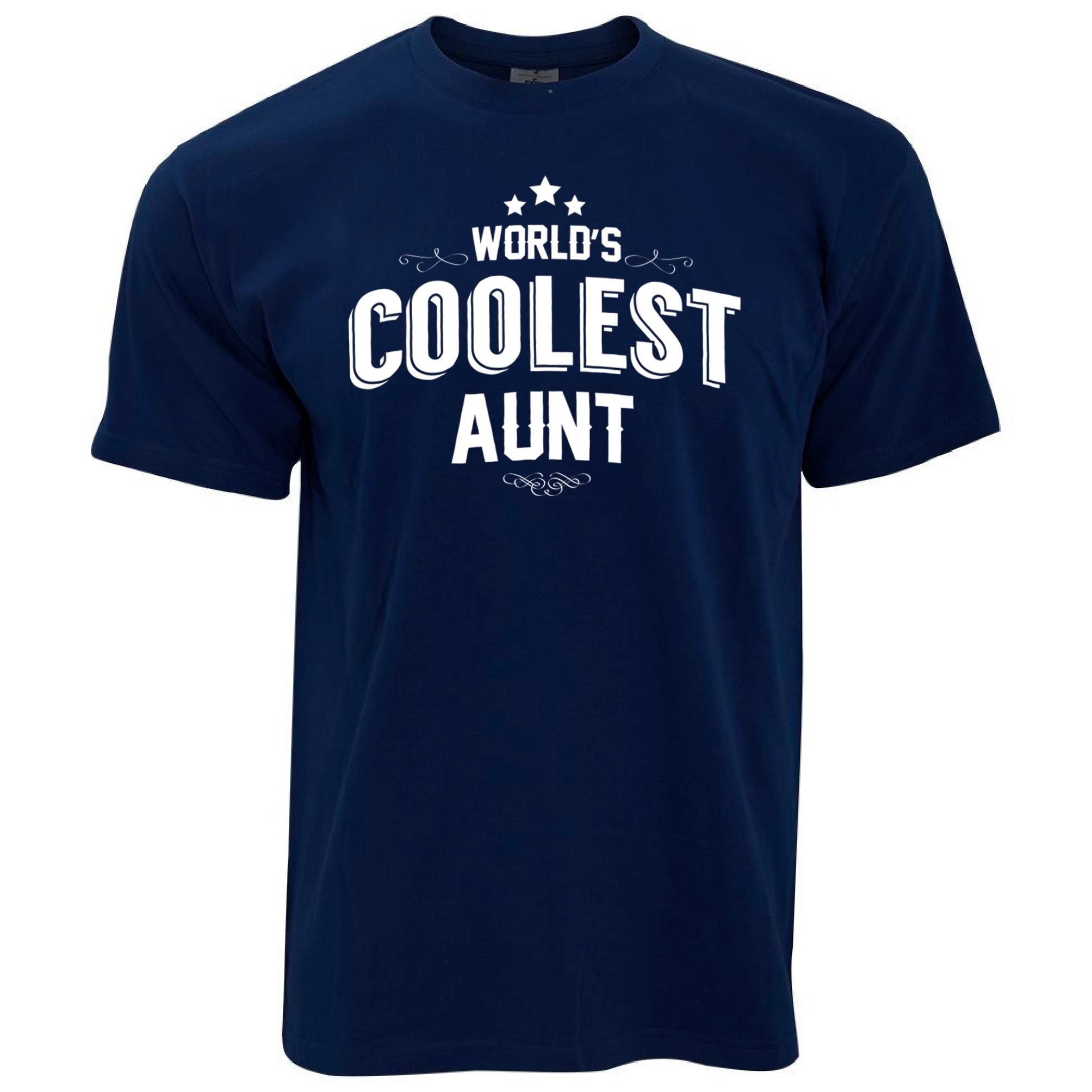 Novelty T Shirt Worlds Coolest Aunt Slogan