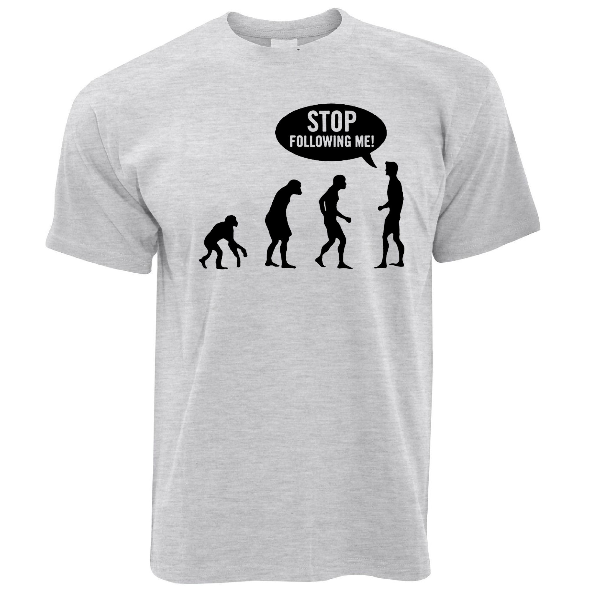 Stop Following Me Evolution T Shirt Evolution Parody