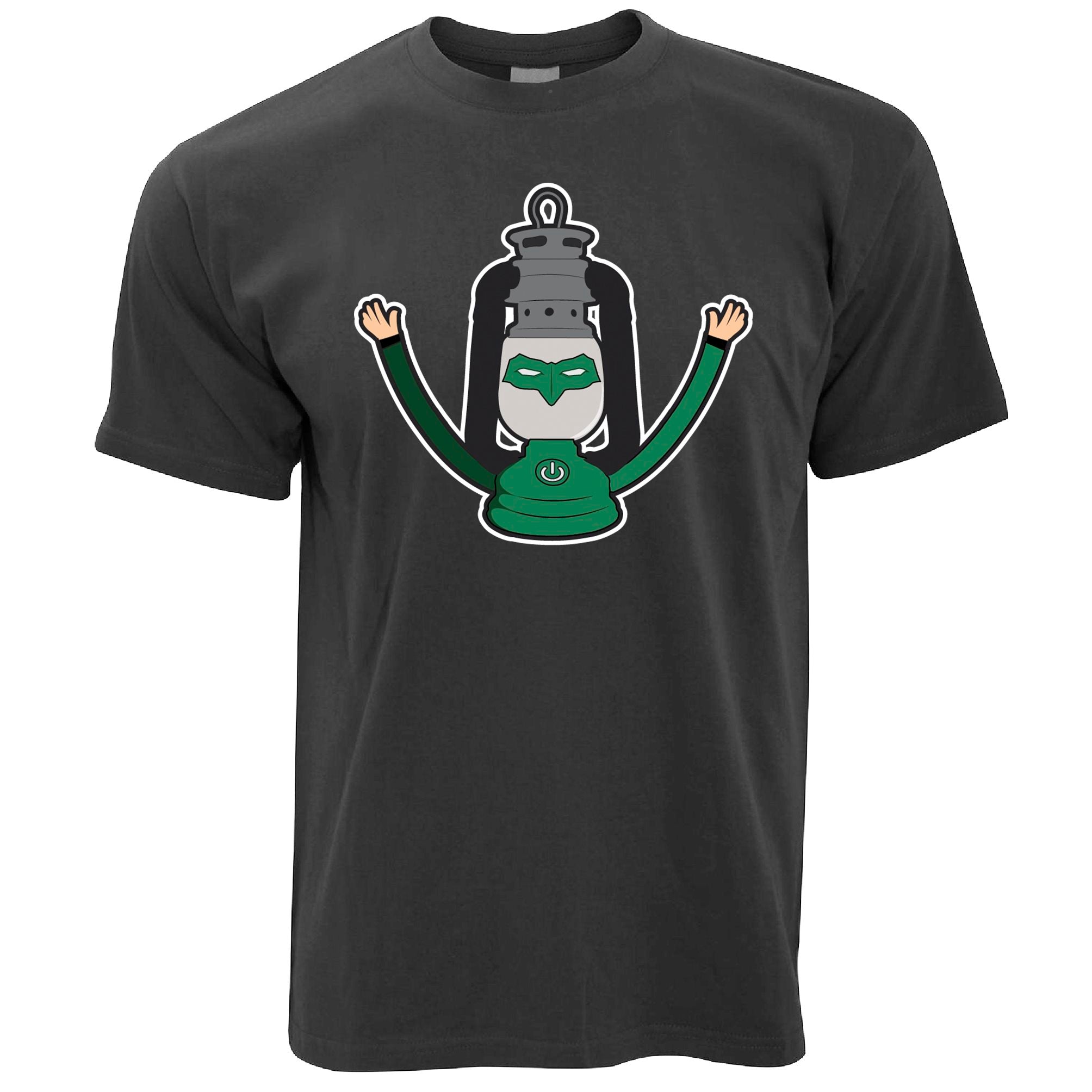 Novelty Superhero T Shirt The Greenest Lantern