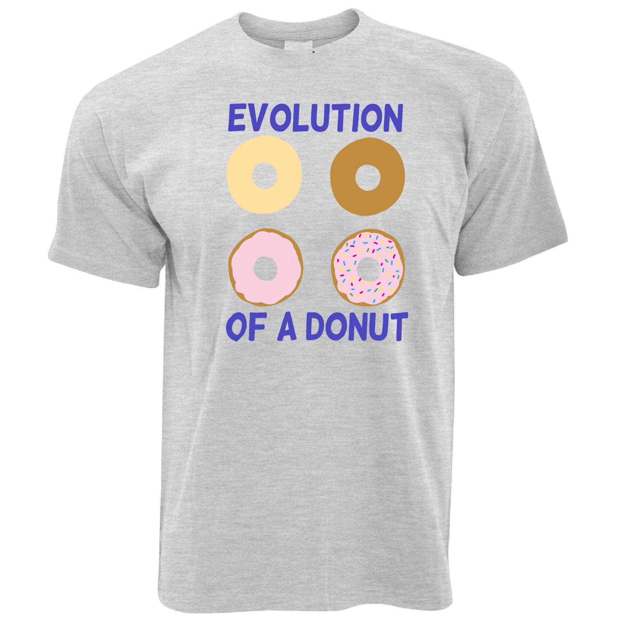 Novelty Food T Shirt The Evolution Of A Donut