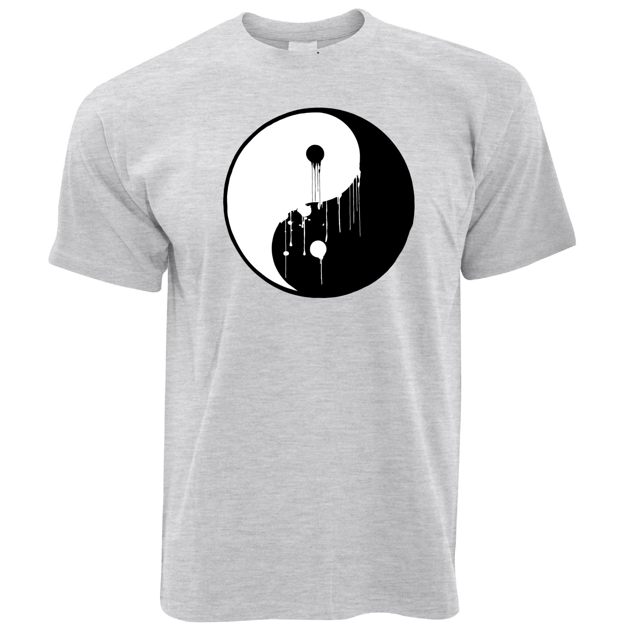 Dripping Paint Ying Yang T Shirt