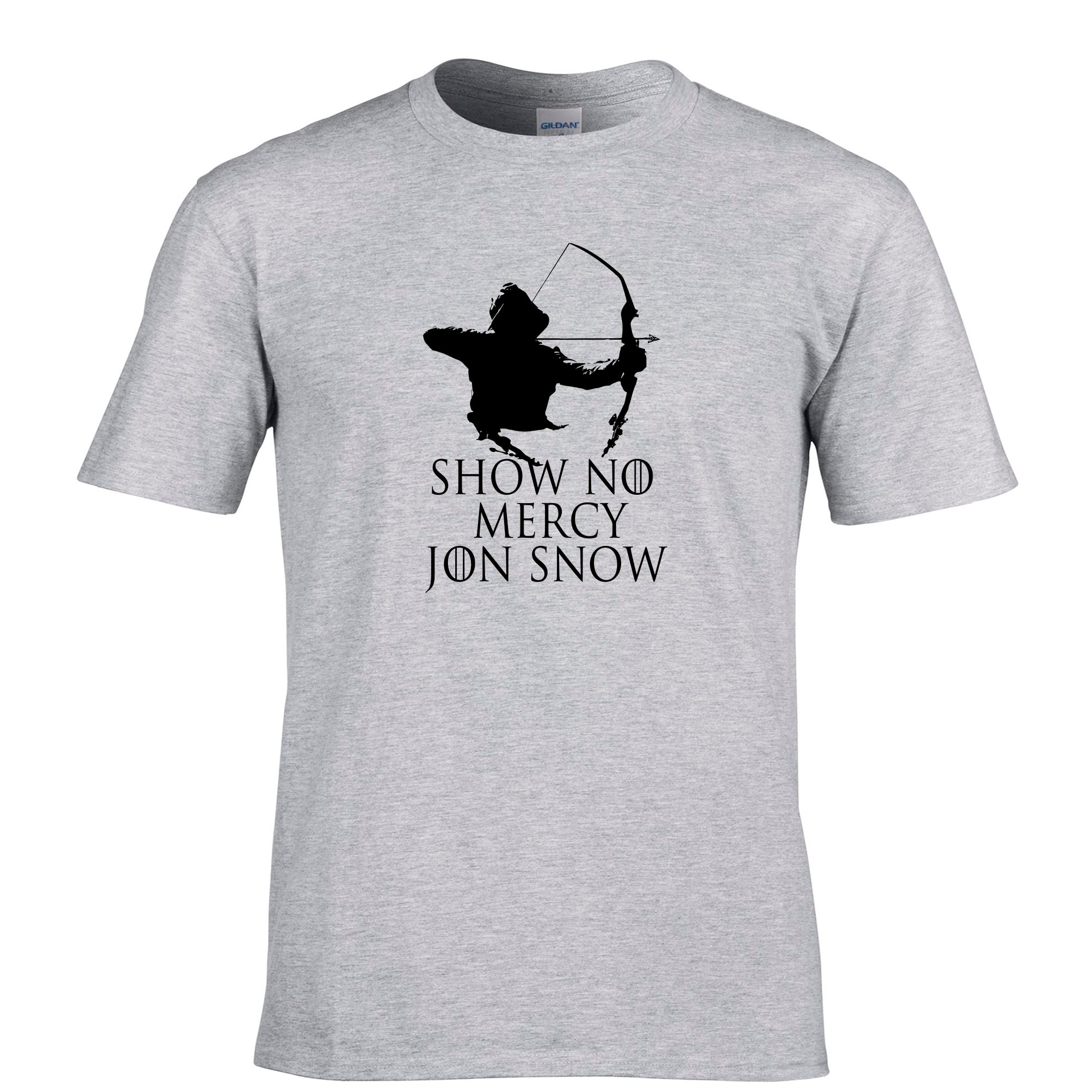 TV Parody T Shirt Show No Mercy Jon Snow