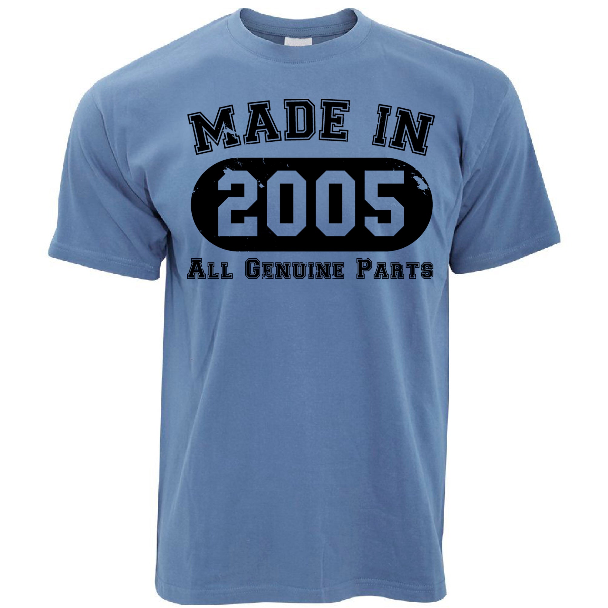 18th Birthday T Shirt Made in 2005 - All Genuine Parts