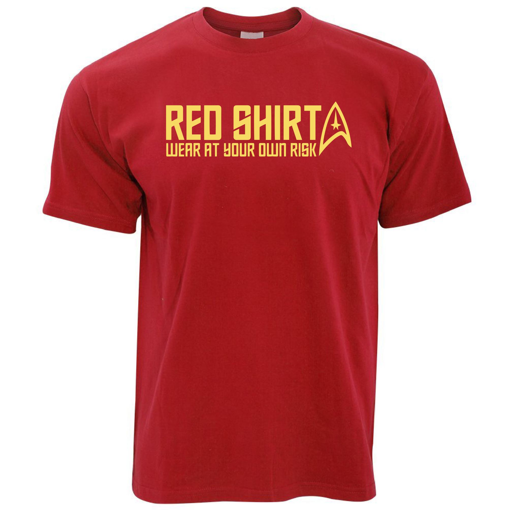 Sci-Fi Red T Shirt - Wear At Your Own Risk