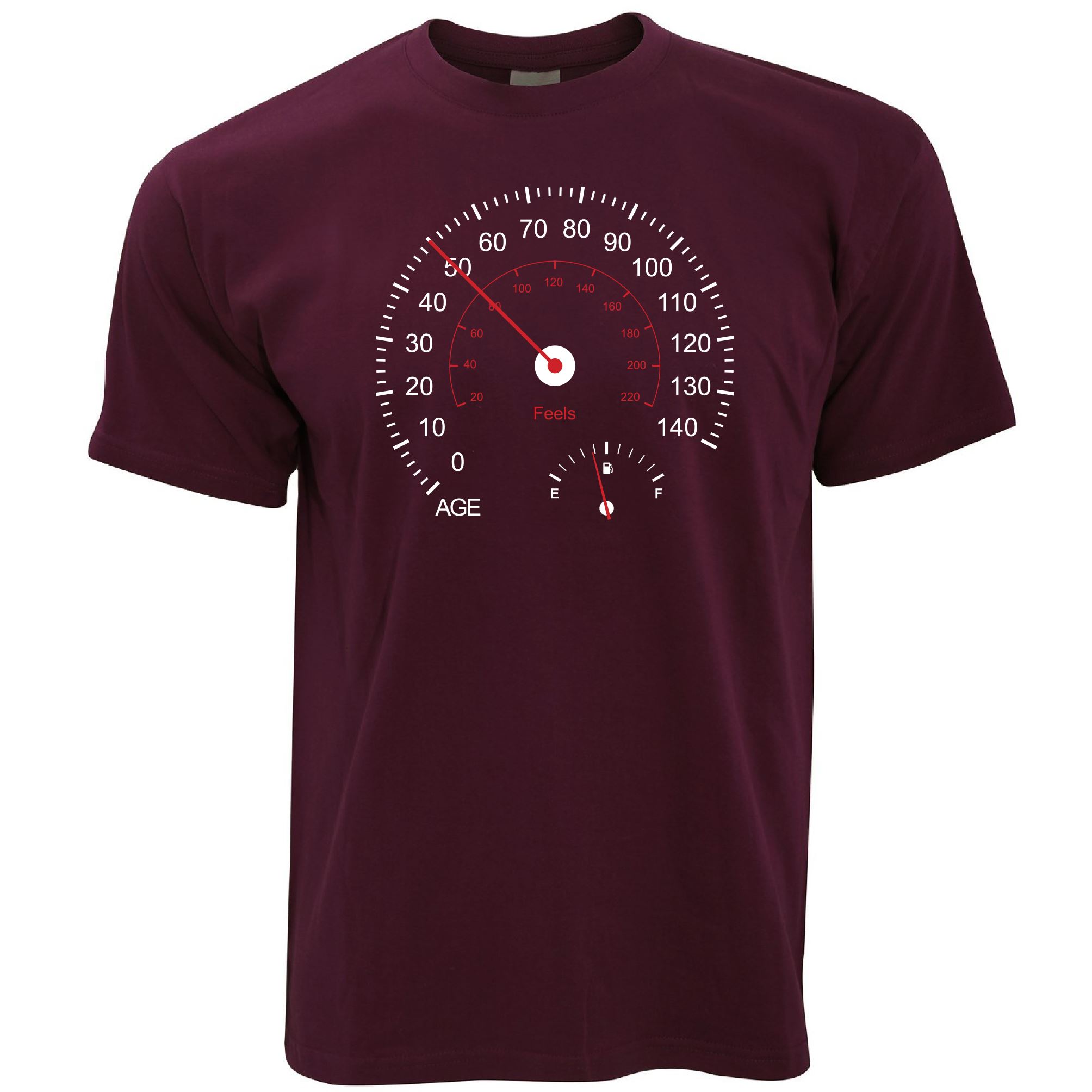 50th Birthday T Shirt Car Speedometer (1973)