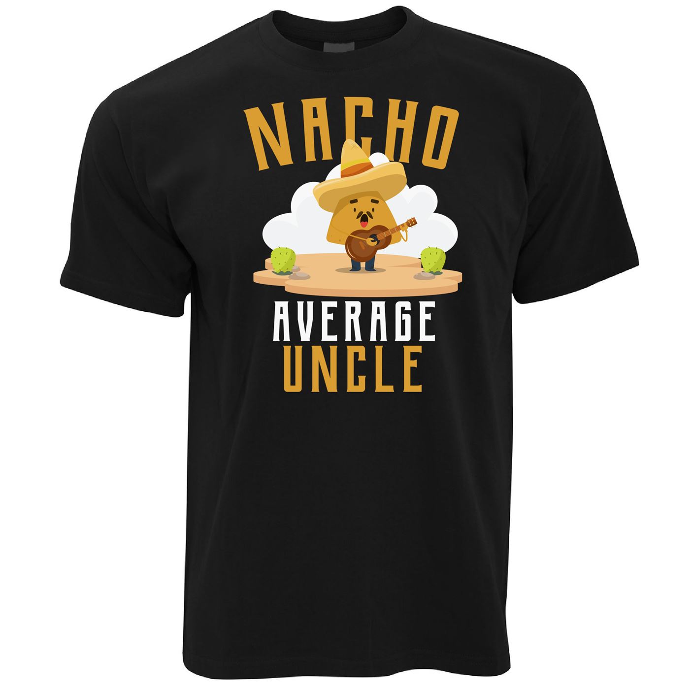 Mens Nacho Average Uncle Funny T Shirt Tee