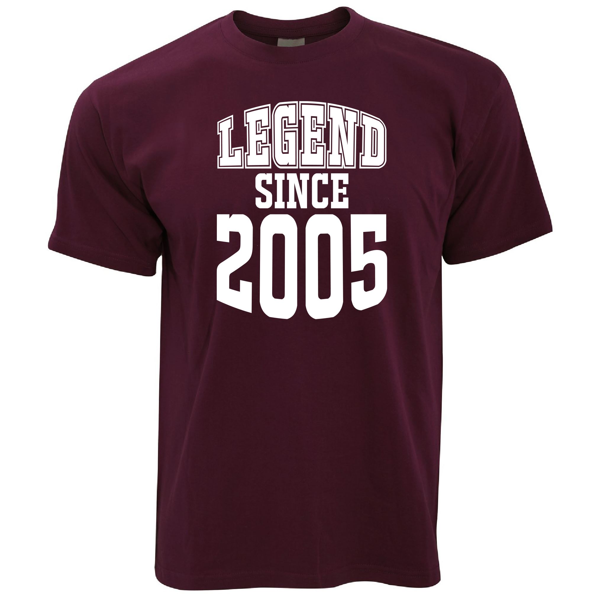 18th Birthday T Shirt Legend Since 2005