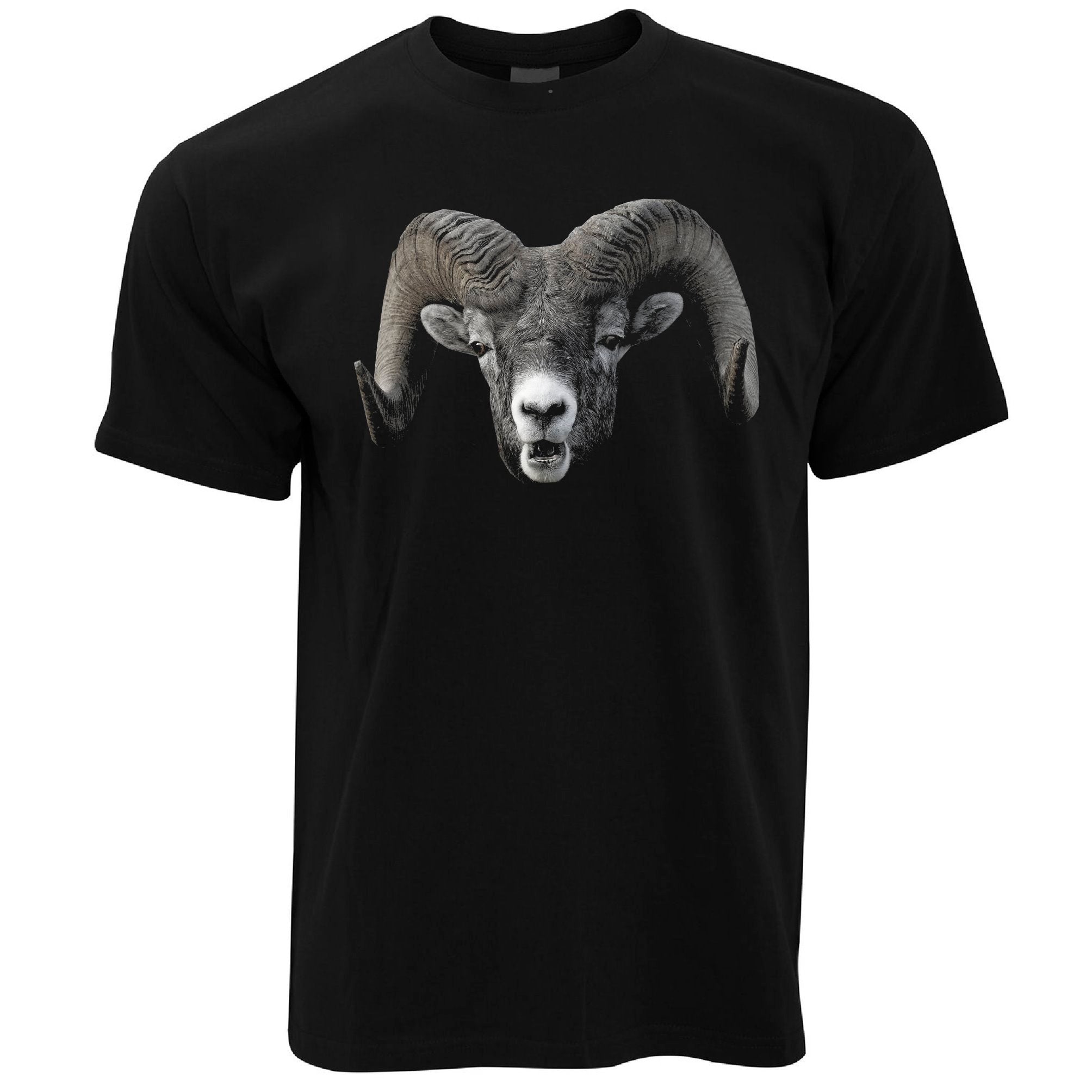 Ram Face T Shirt Cool Horned Goat Head