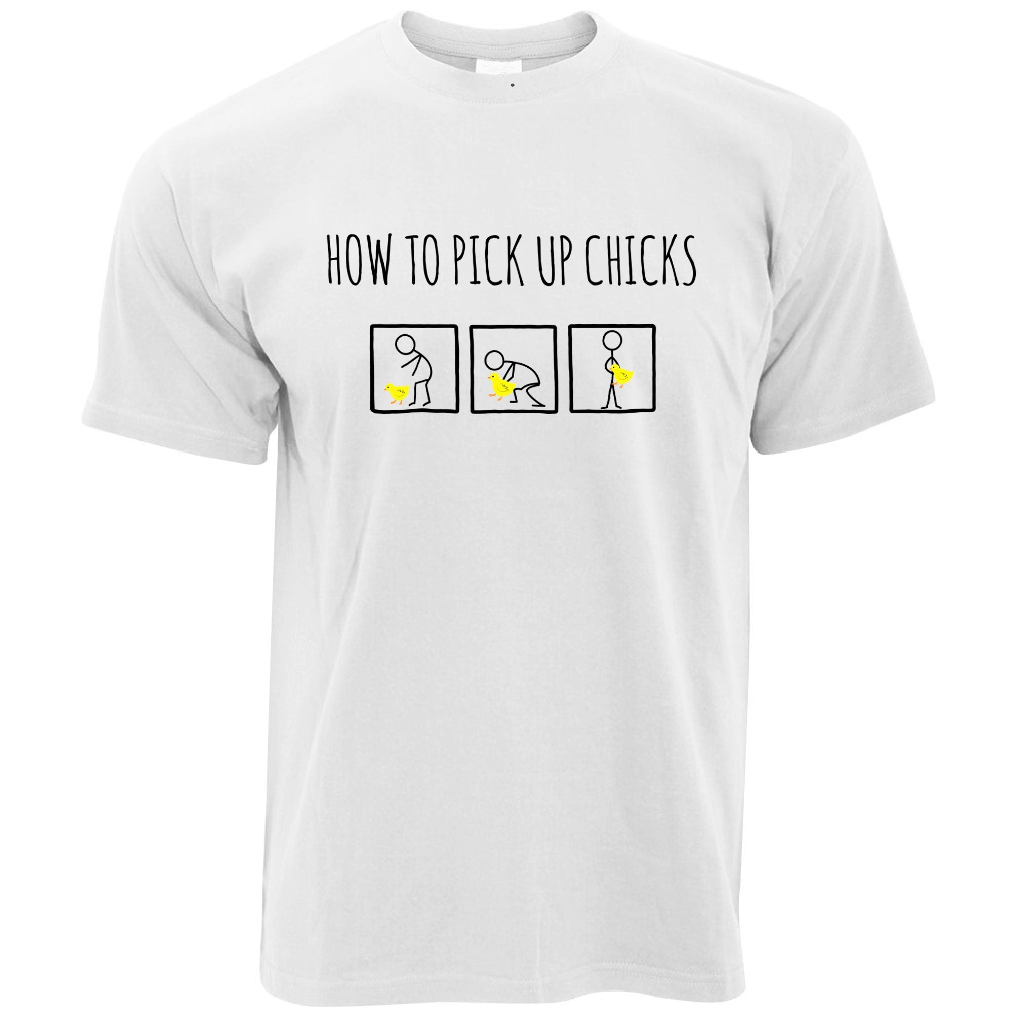 How To Pick Up Chicks Funny T Shirt