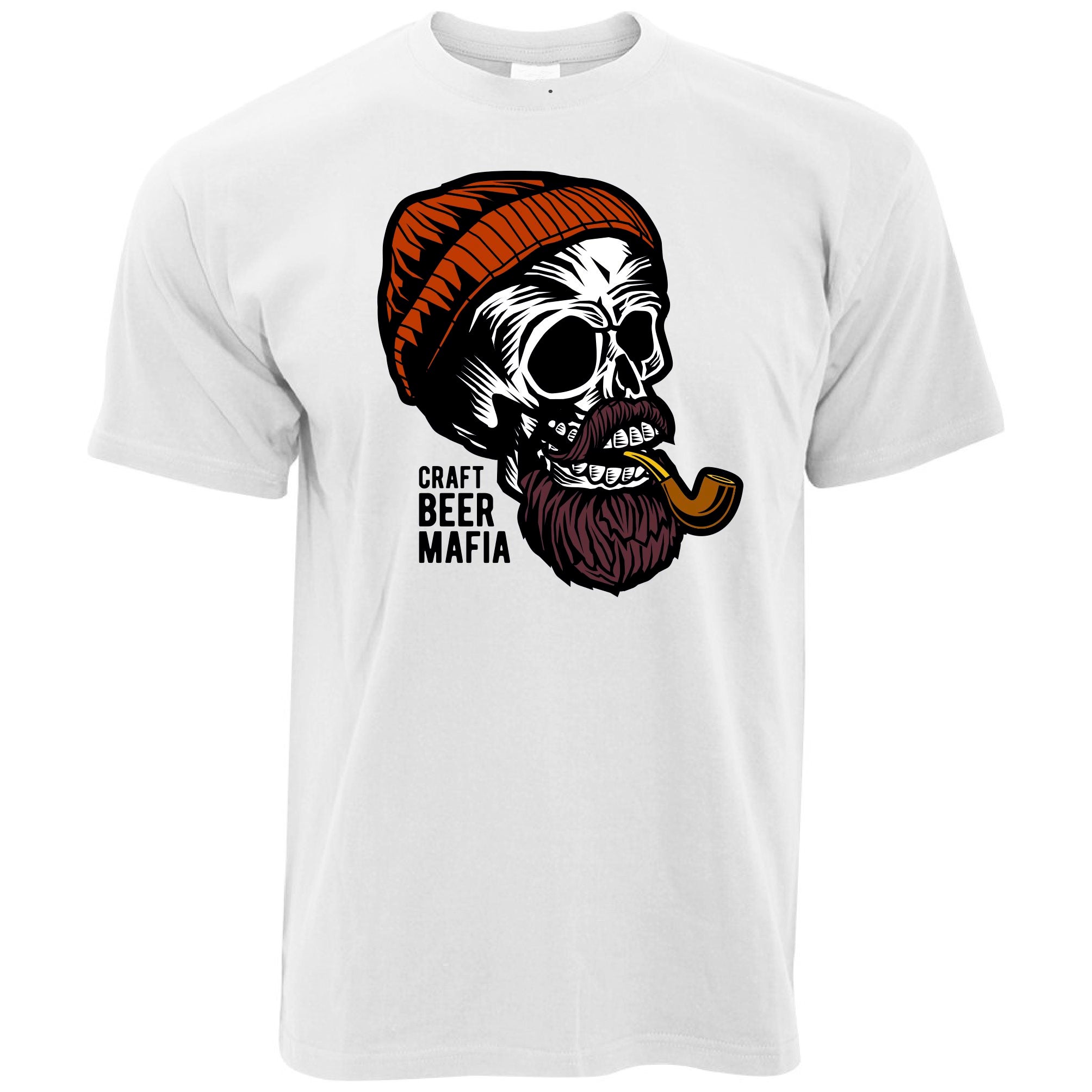 Alcohol T Shirt Craft Beer Mafia Skull