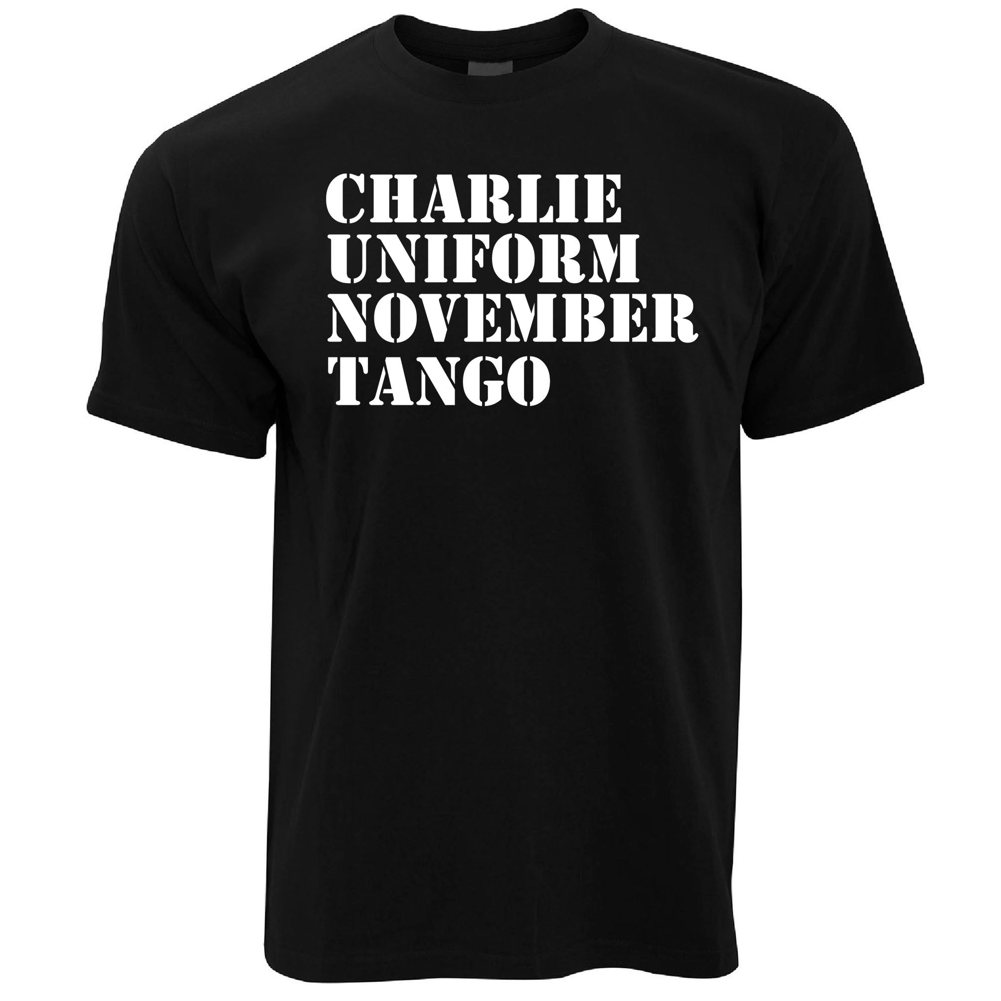 Mens Charlie, Uniform, November, Tango T Shirt Tee