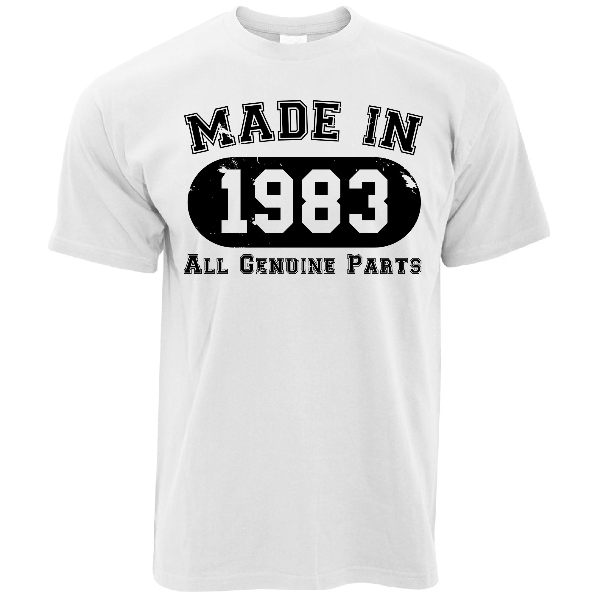 40th Birthday T Shirt Made in 1983 - All Genuine Parts