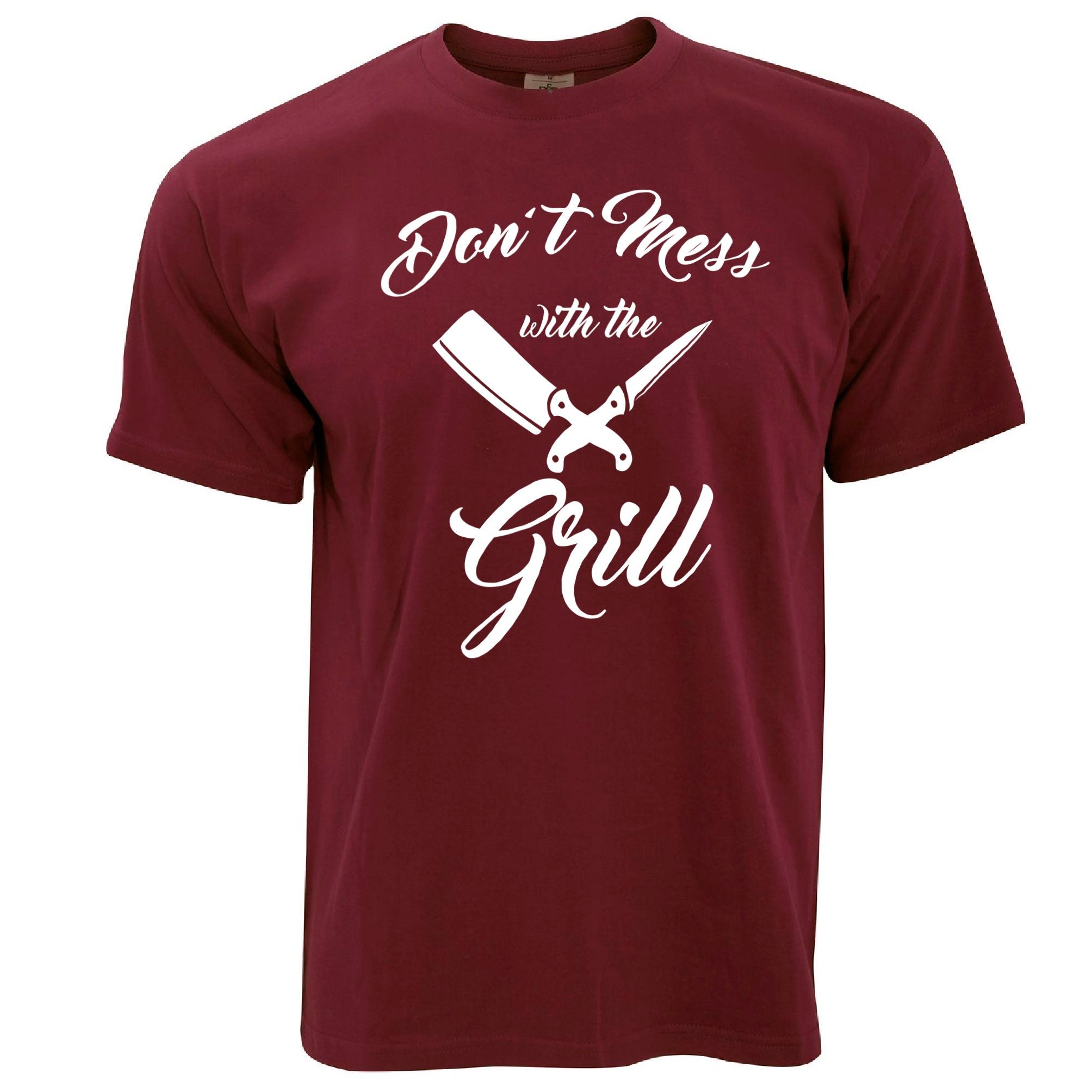 Novelty BBQ T Shirt Don't Mess With The Grill Slogan