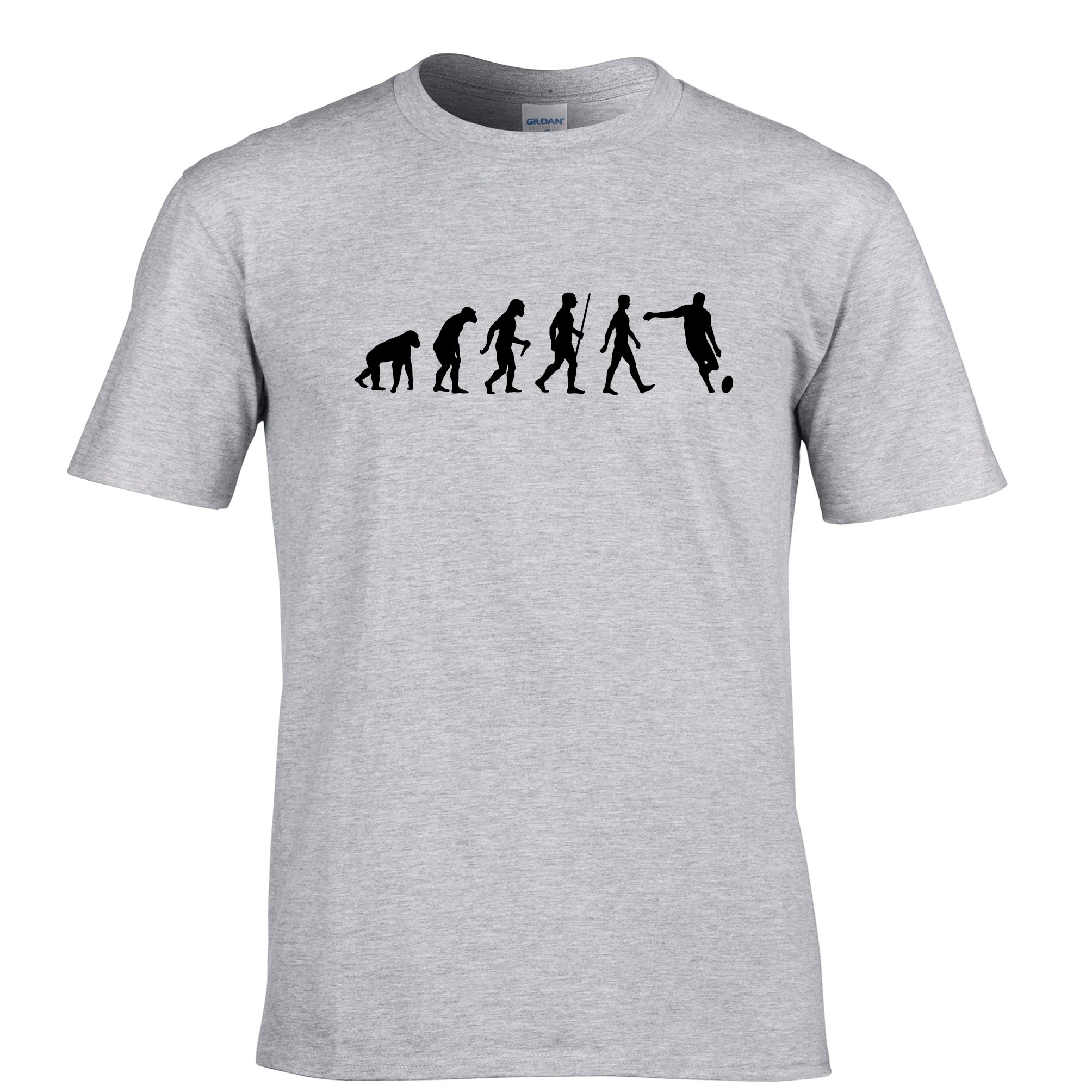 Sports T Shirt Evolution Of A Rugby Ball Kick