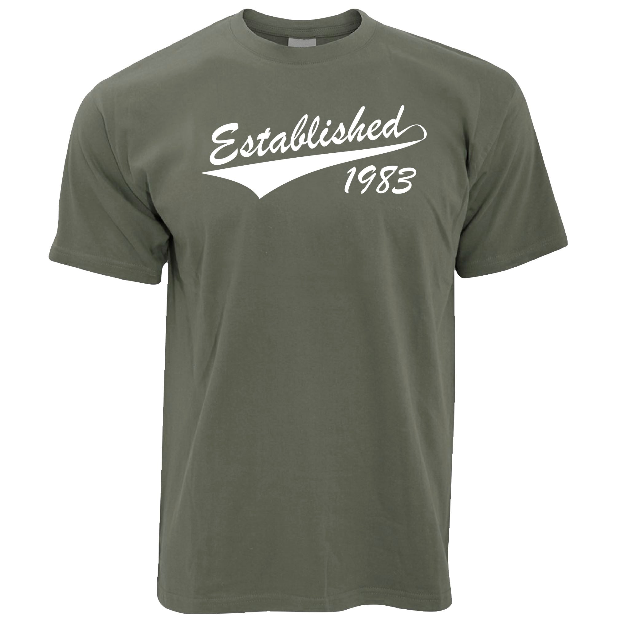 40th Birthday T Shirt Established 1983