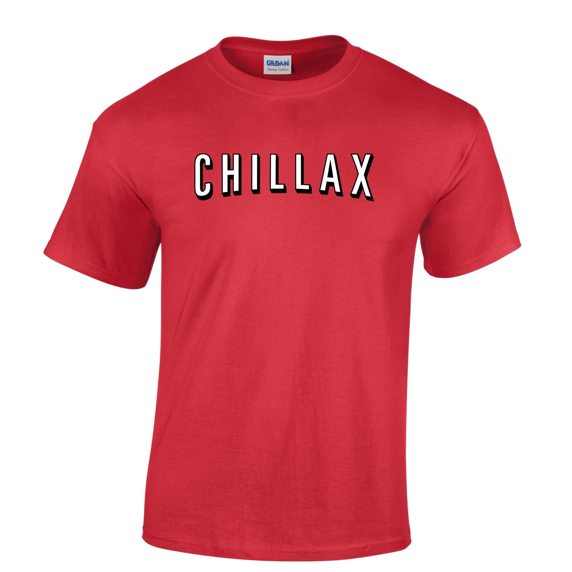 TV And Chill T Shirt Chillax Stylised Text Slogan