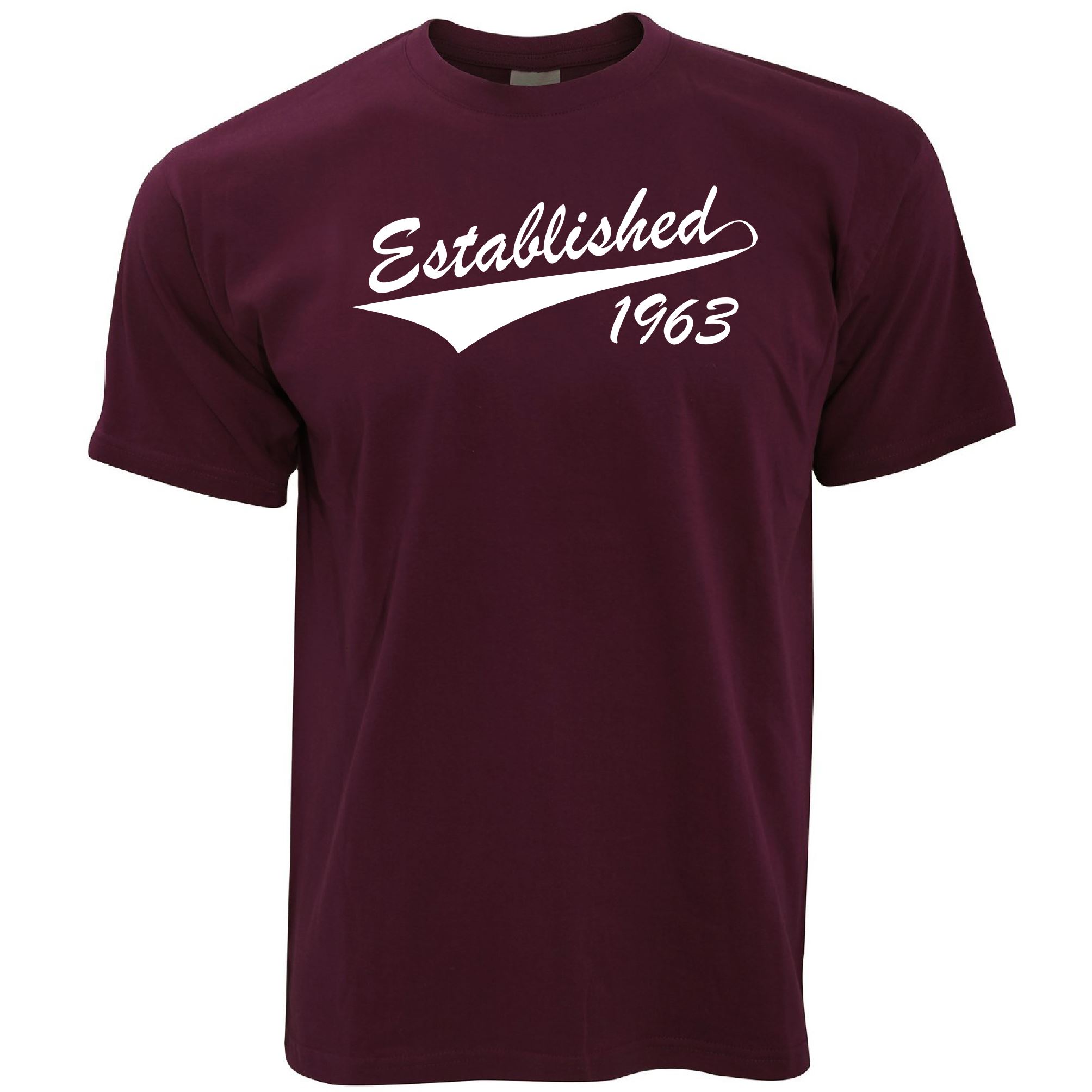 60th Birthday T Shirt Established 1963