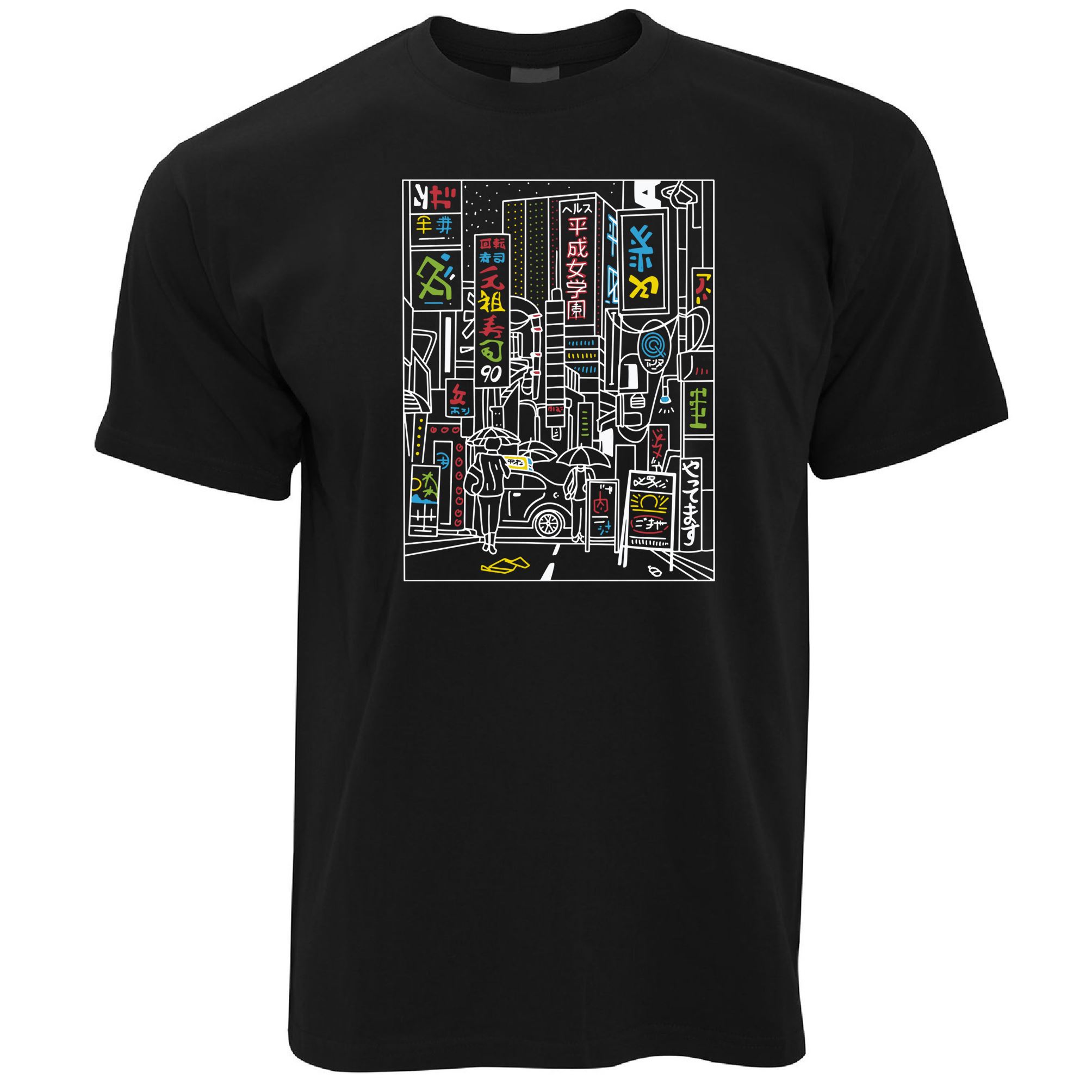 Tokyo Street Illustration T Shirt