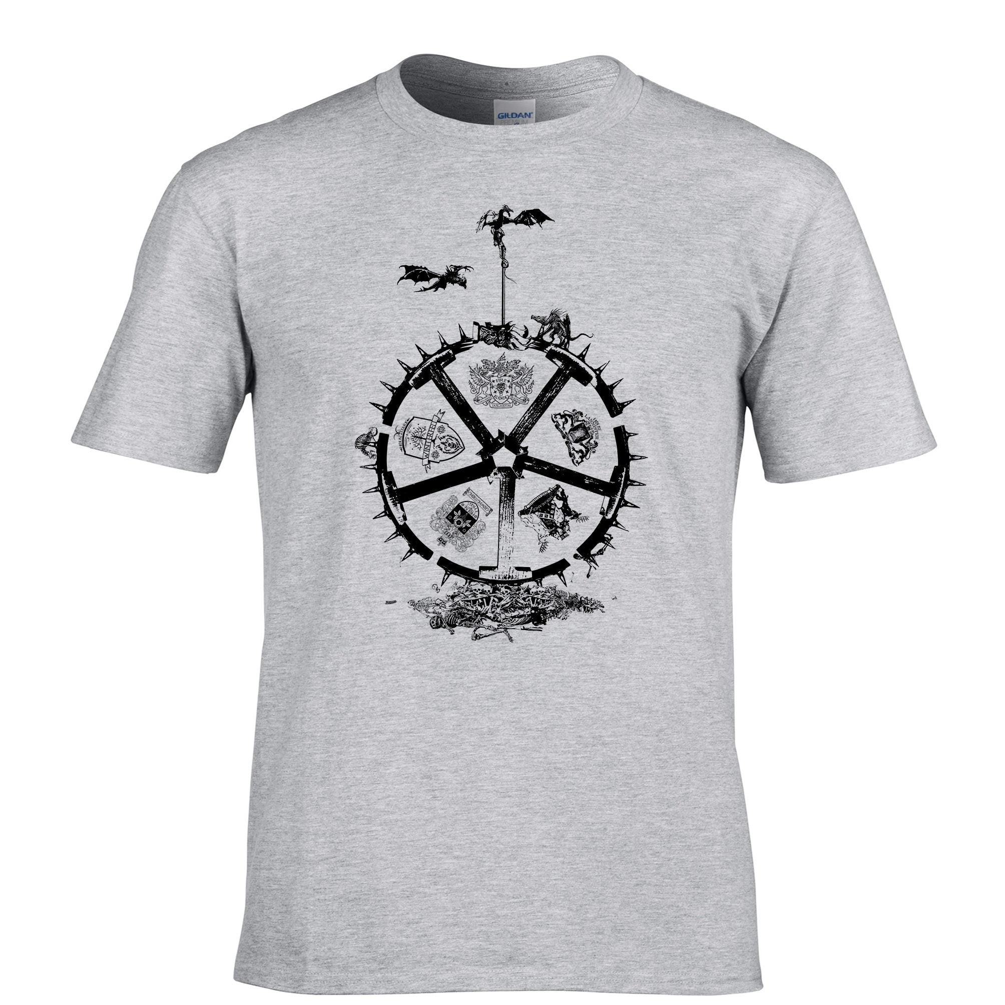 TV Parody T Shirt Wheel Of Houses Logo