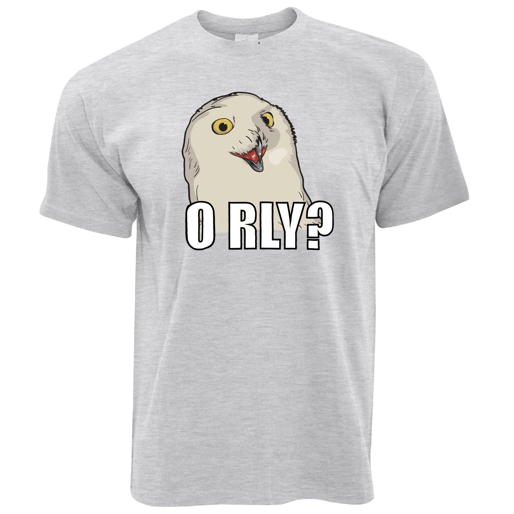 Joke Internet Meme T Shirt ORLY Snowy Owl Slogan